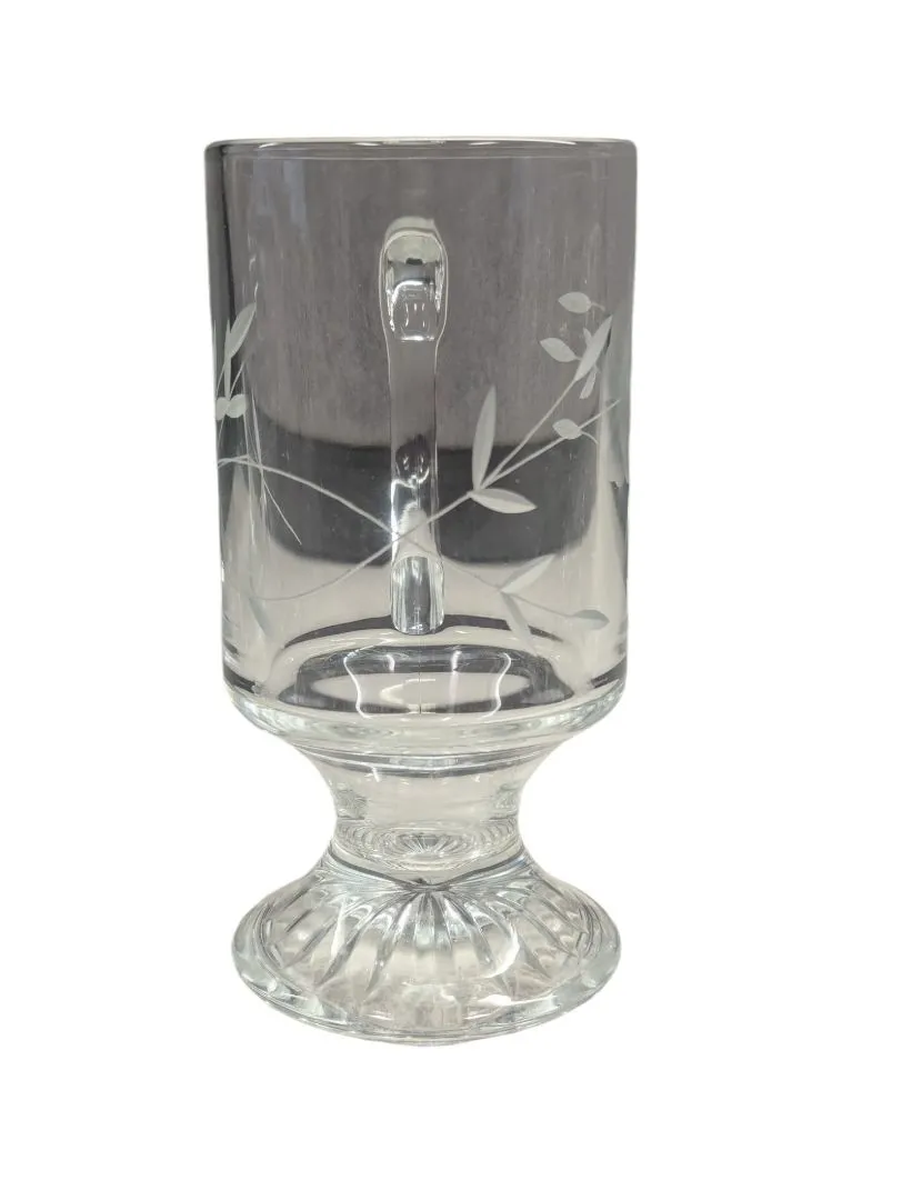 Princess House Etched Irish Coffee Mugs 8