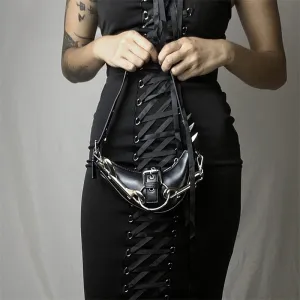 Punk Sparks Rock Buckles Shoulder Rivets Metal Gothic Crossbody Bag Punk Sparks Rock Buckles Shoulder Rivets Metal Gothic Crossbody Bag
