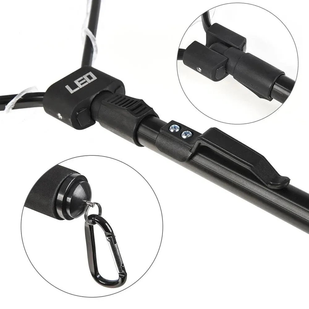 Retractable Fishing Net Foldable Landing Net Pole Folding Landing Net For Outdoor Camping Saltwater Fishing Goods