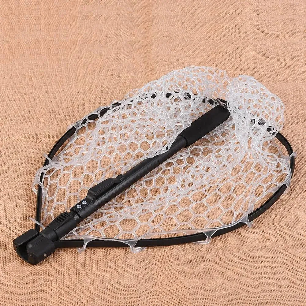 Retractable Fishing Net Foldable Landing Net Pole Folding Landing Net For Outdoor Camping Saltwater Fishing Goods