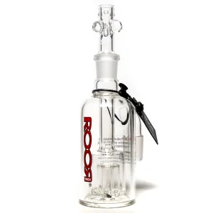 ROOR - 18mm Barrel Ashcatcher w/ Slide - 90° - Red & Black