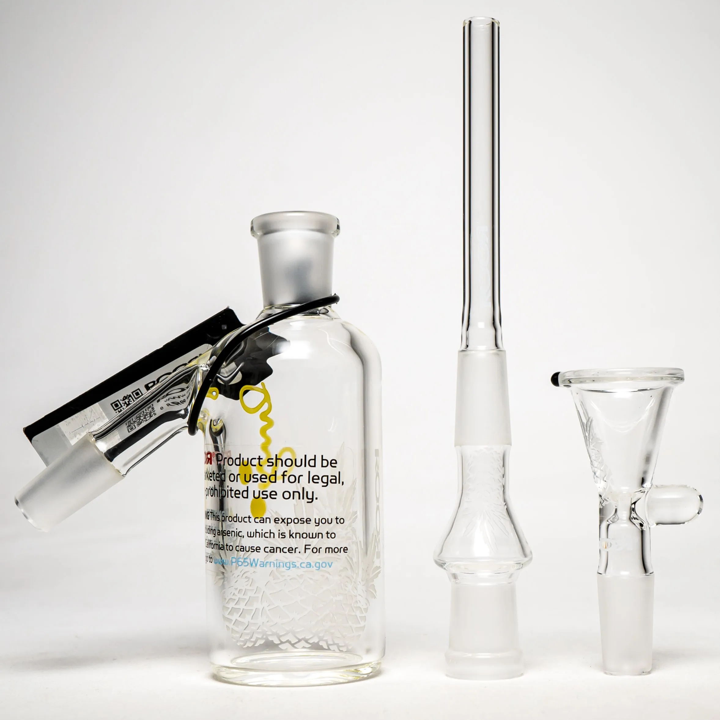 ROOR.US - 14mm Ashcatcher Set - 45x5 - 45º - ROOR Strain - Pineapple Express