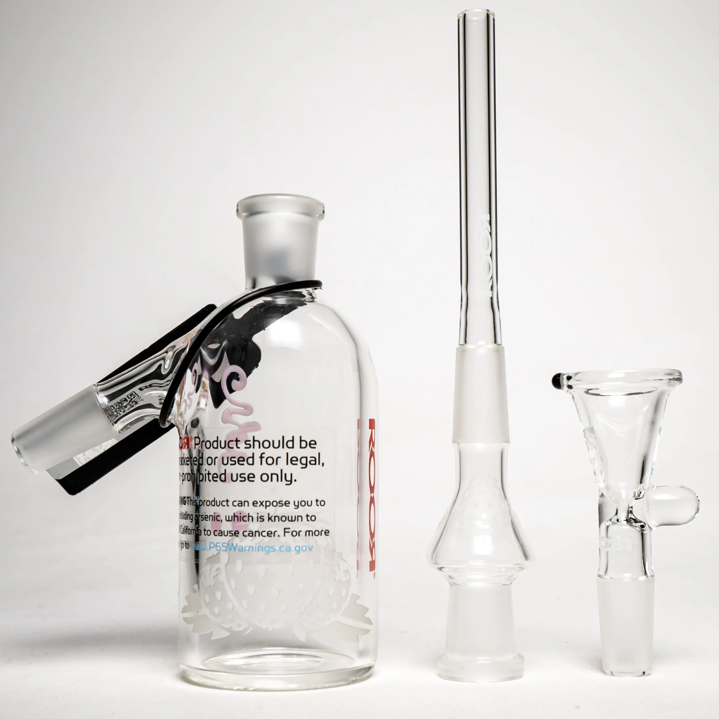 ROOR.US - 14mm Ashcatcher Set - 50x5 - 45º - ROOR Strain - Strawberry Dream