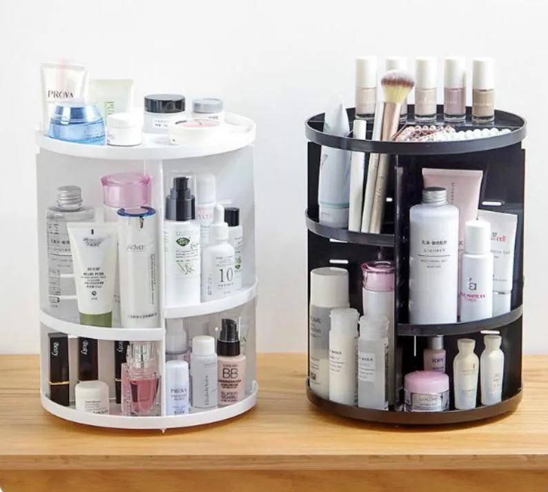 Rotating 360 Degree Makeup Organizer