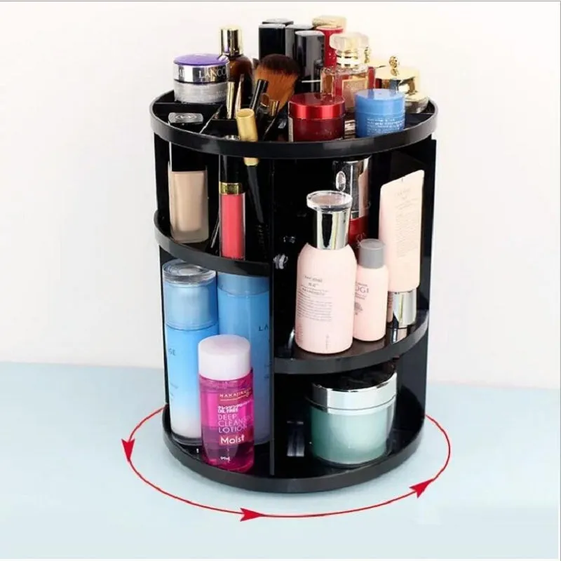 Rotating 360 Degree Makeup Organizer