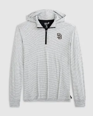 San Diego Padres Hybrid Performance 1/4 Zip Hoodie San Diego Padres Hybrid Performance 1/4 Zip Hoodie