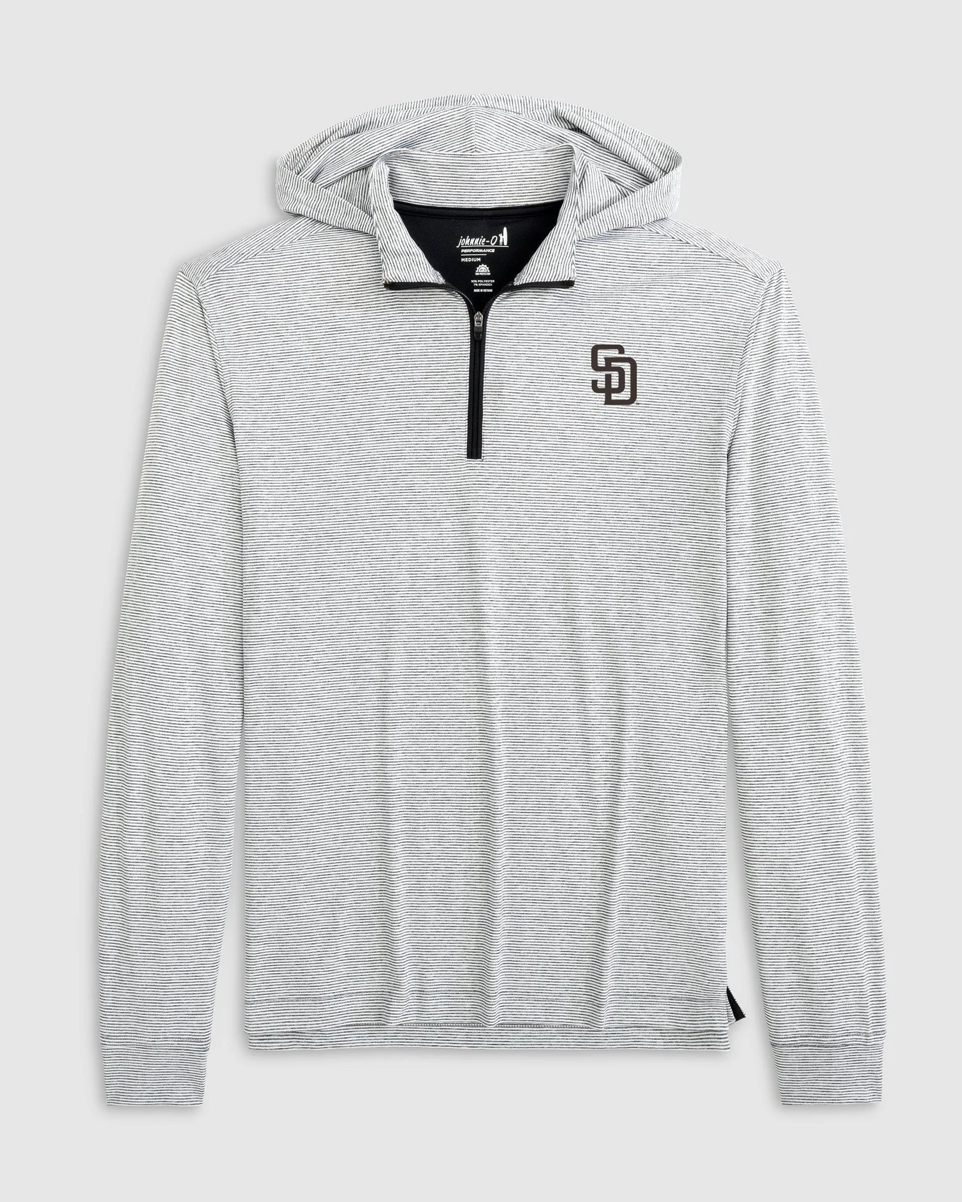 San Diego Padres Hybrid Performance 1/4 Zip Hoodie