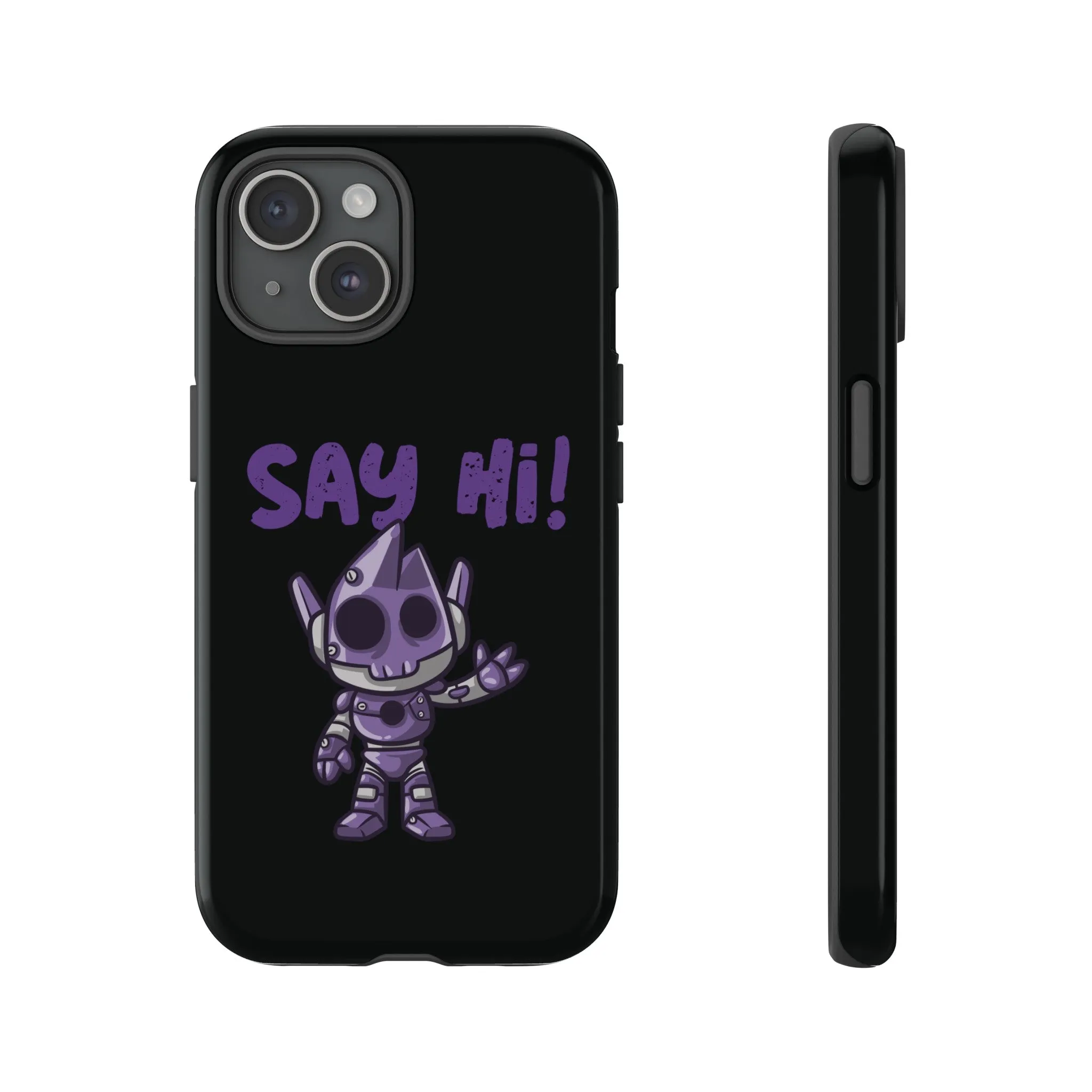 Say Hi Funny UFO Sci-Fi Tough iPhone Mobile Cases