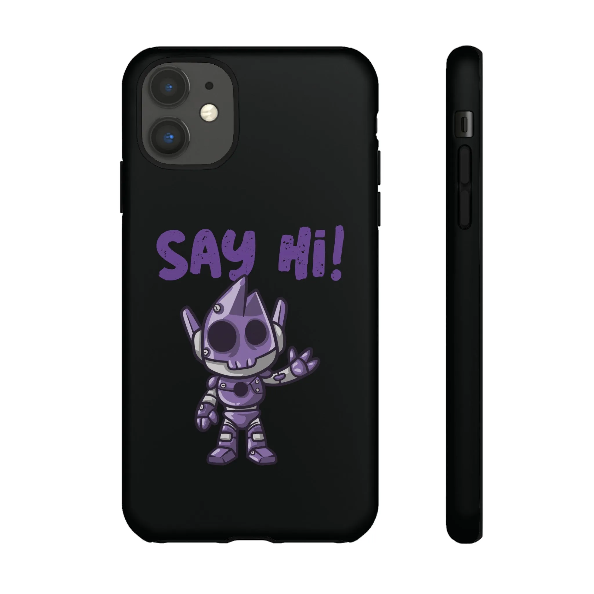 Say Hi Funny UFO Sci-Fi Tough iPhone Mobile Cases
