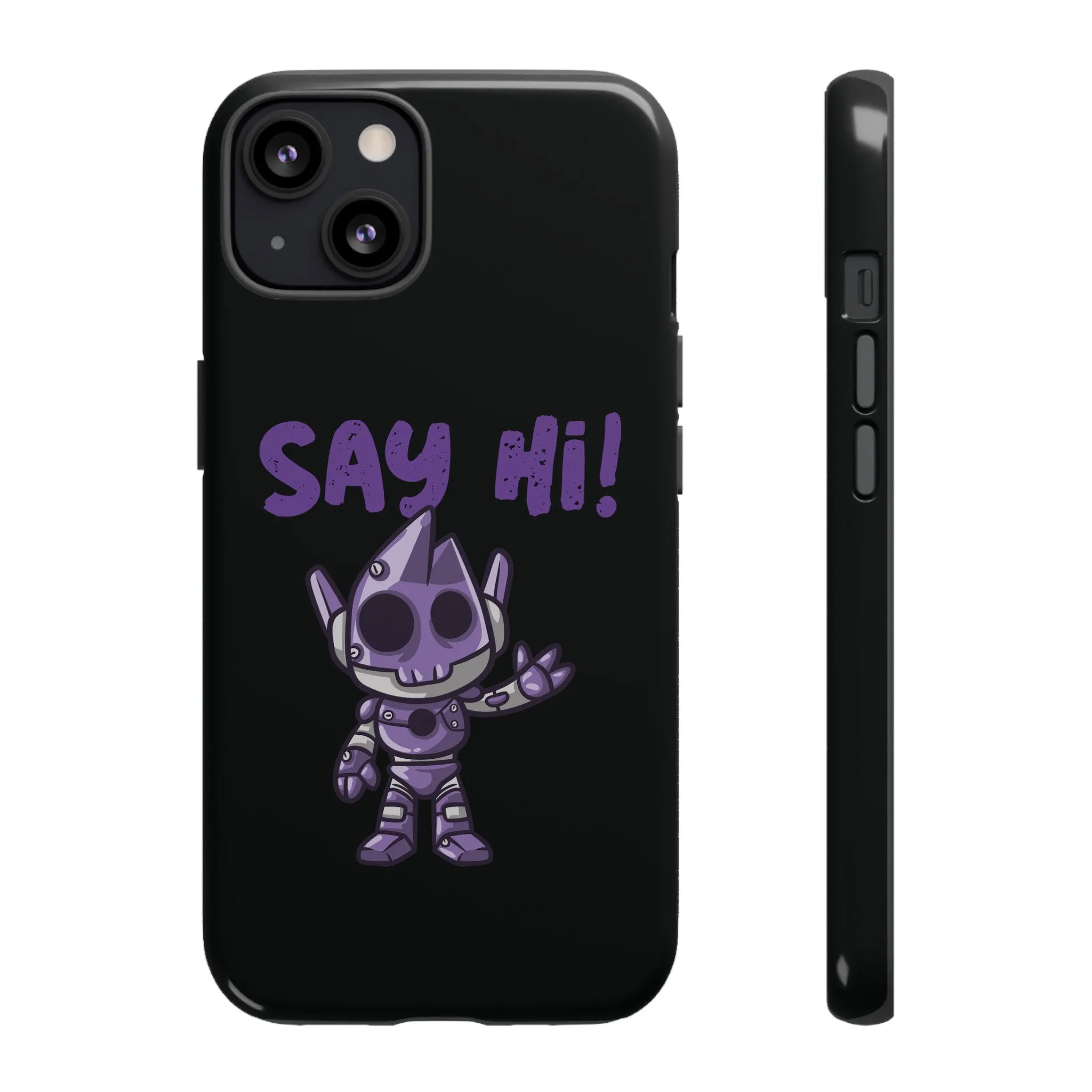 Say Hi Funny UFO Sci-Fi Tough iPhone Mobile Cases