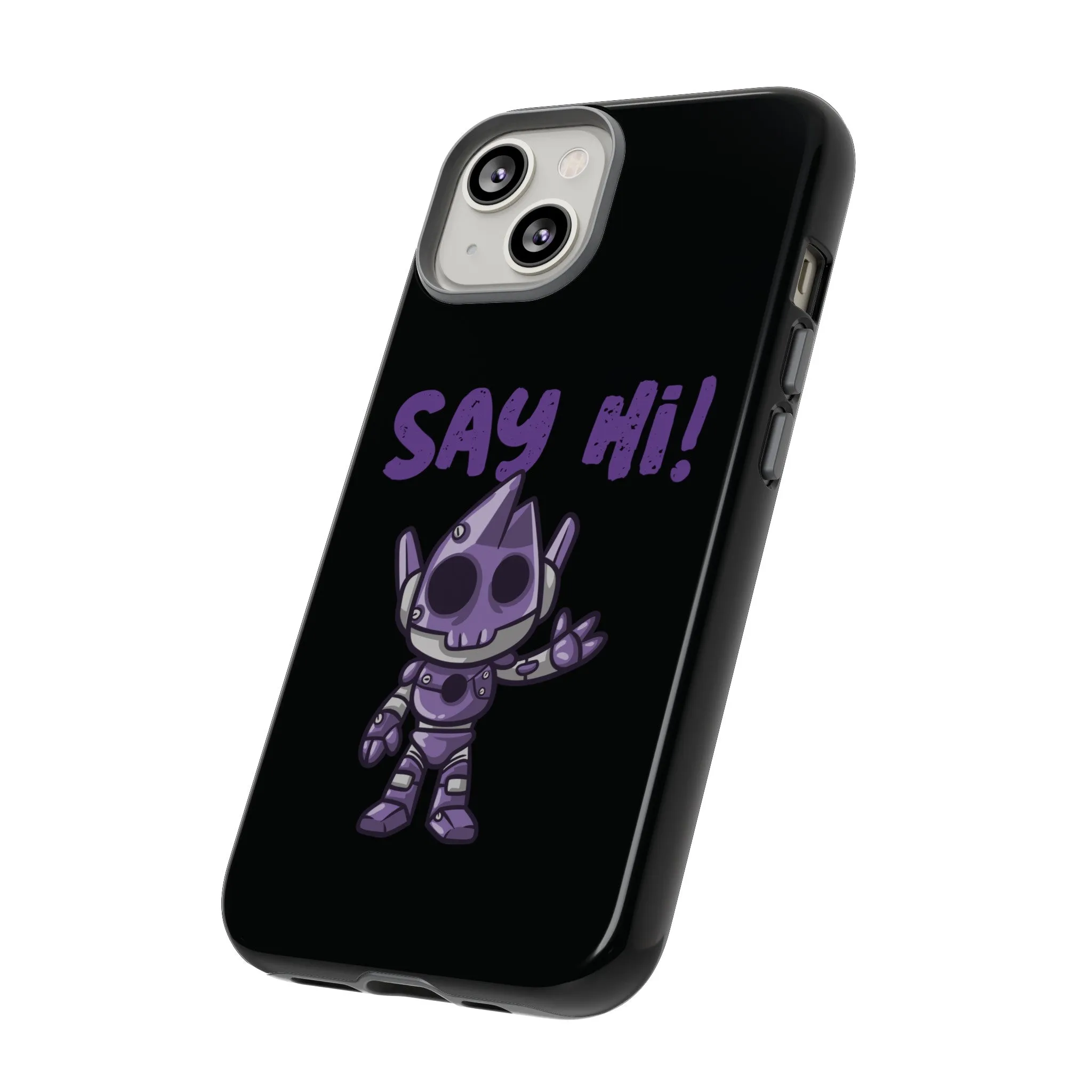 Say Hi Funny UFO Sci-Fi Tough iPhone Mobile Cases