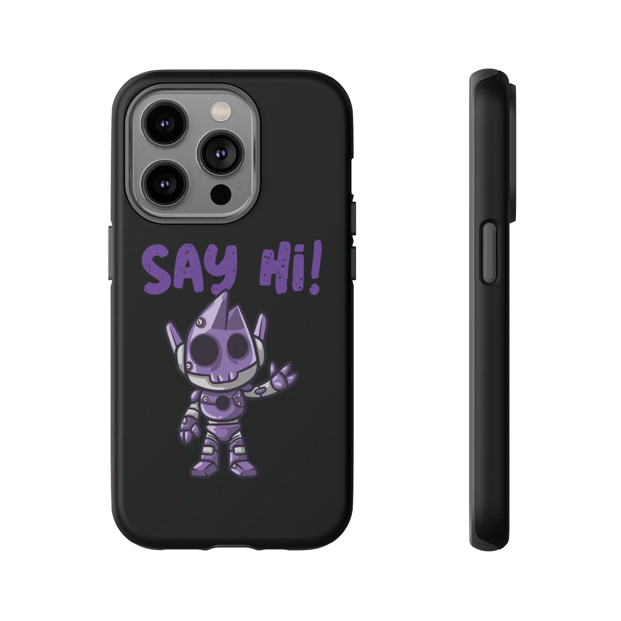 Say Hi Funny UFO Sci-Fi Tough iPhone Mobile Cases