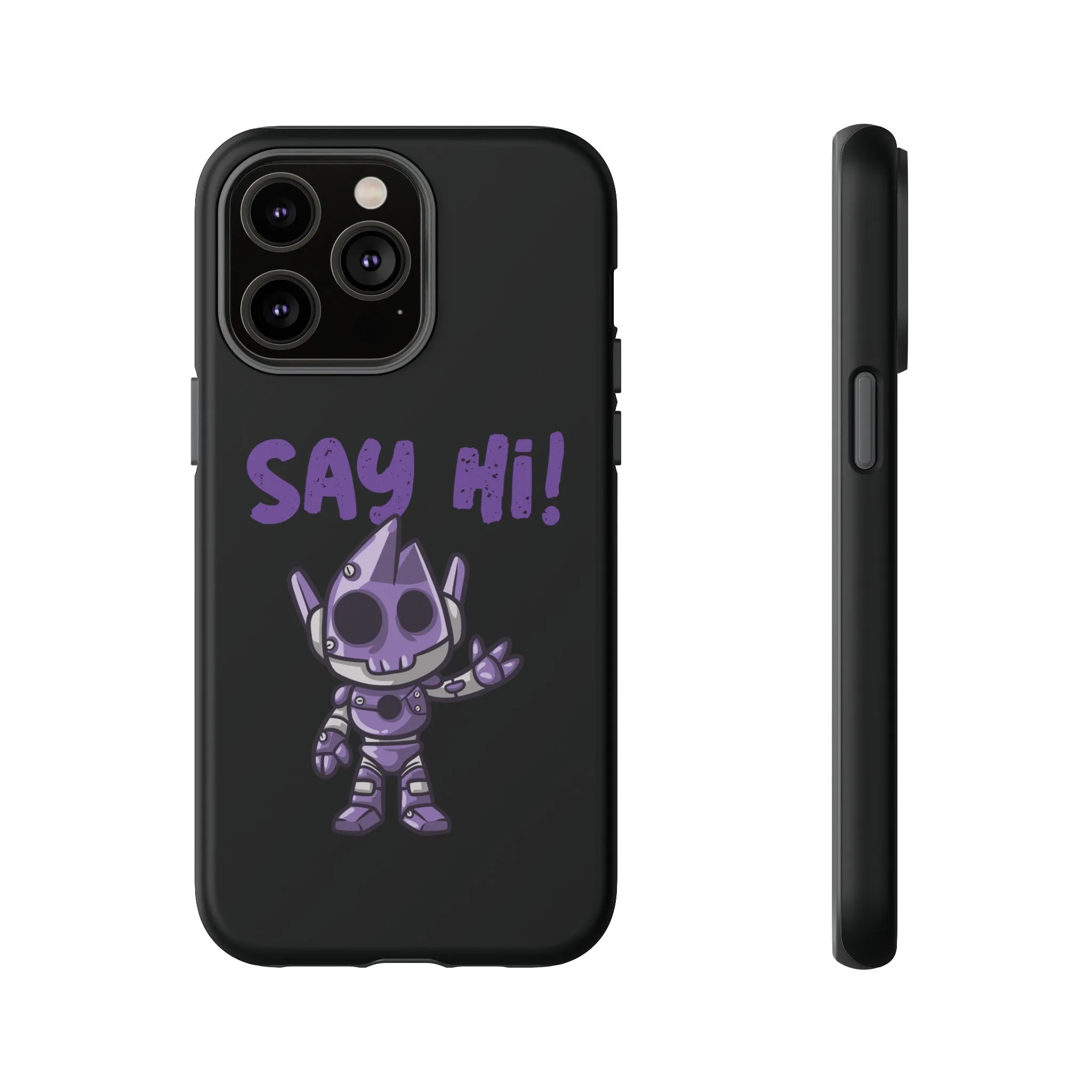 Say Hi Funny UFO Sci-Fi Tough iPhone Mobile Cases