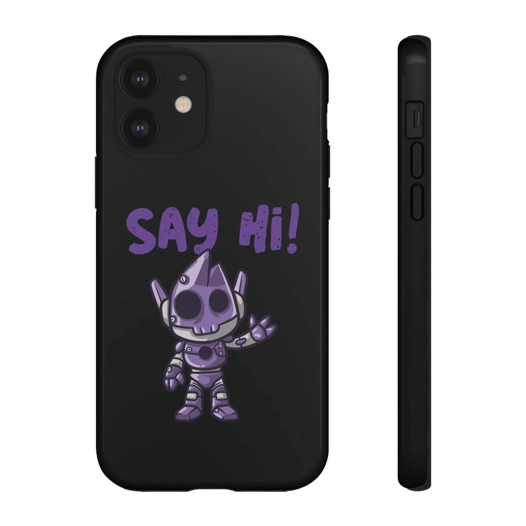 Say Hi Funny UFO Sci-Fi Tough iPhone Mobile Cases