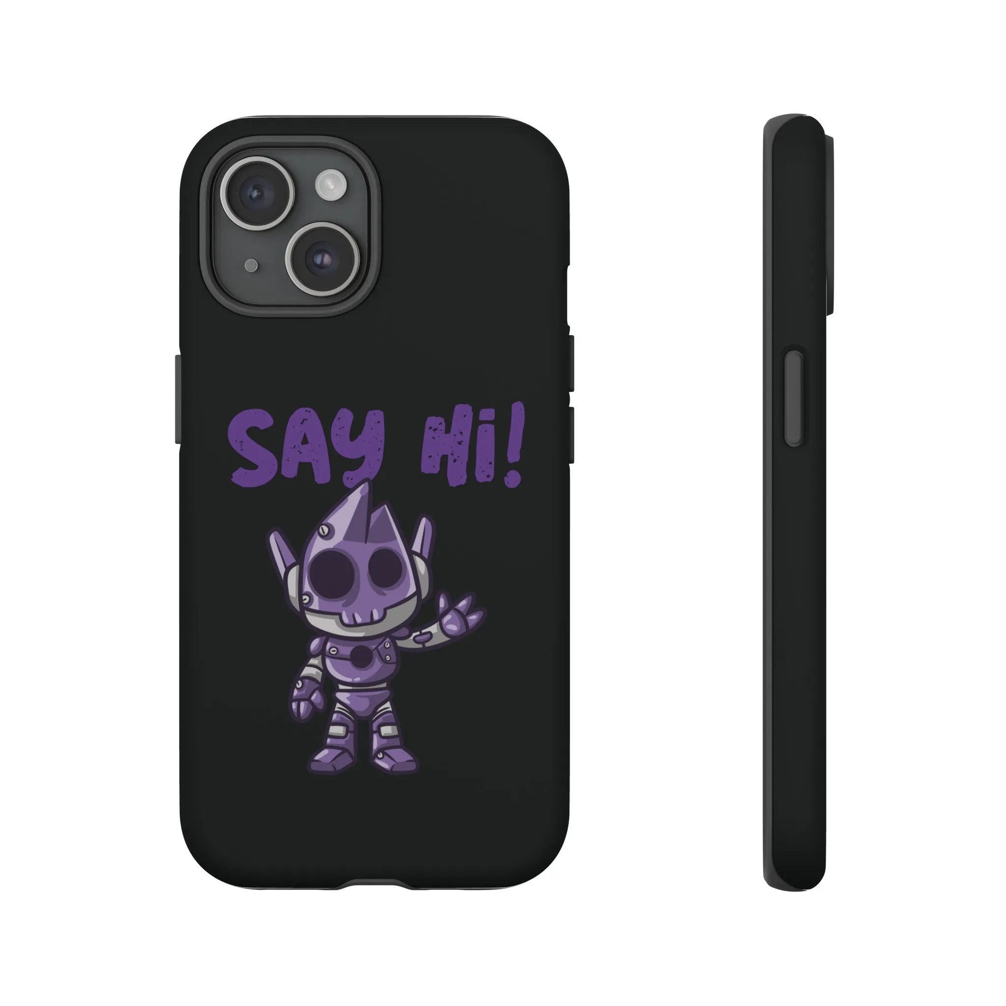 Say Hi Funny UFO Sci-Fi Tough iPhone Mobile Cases