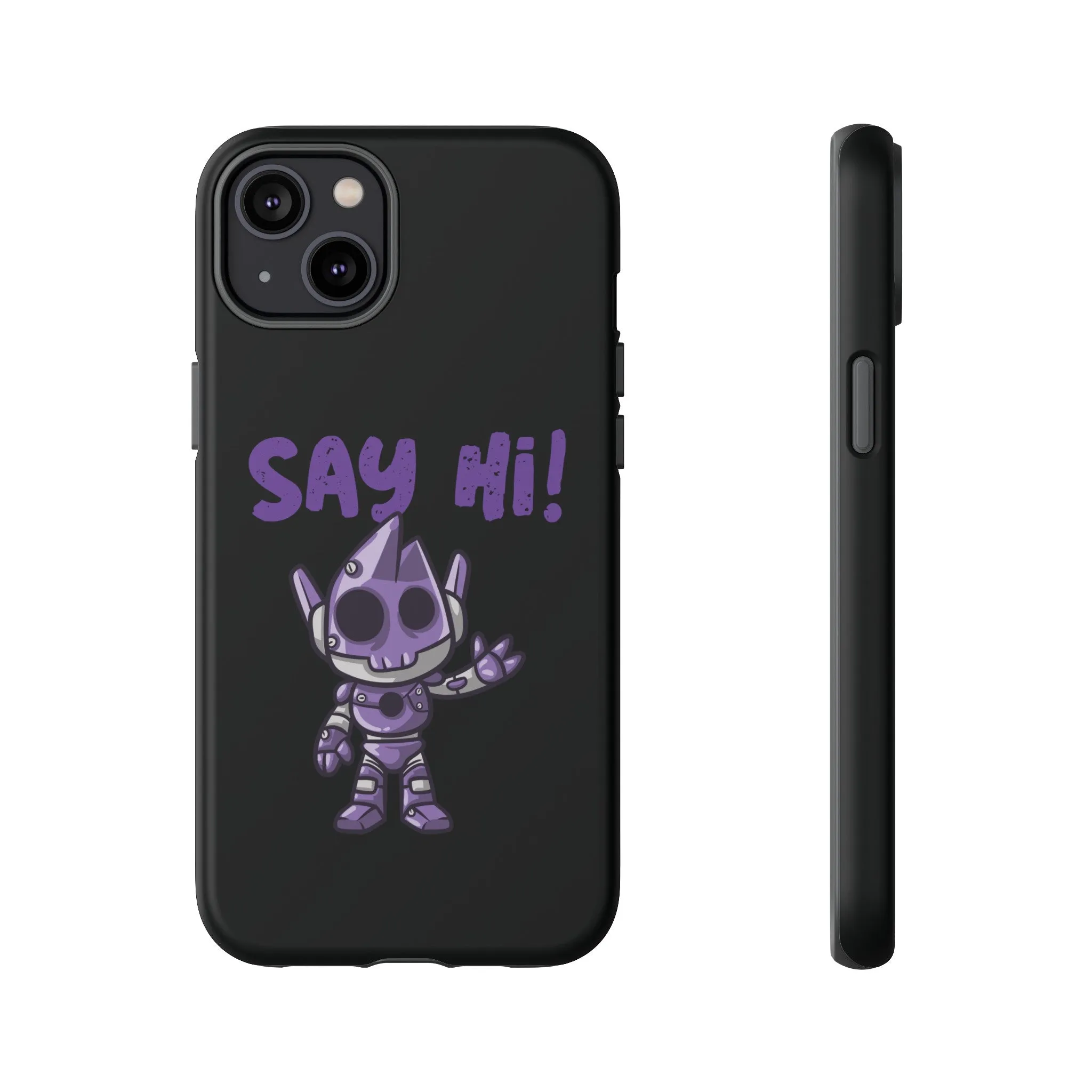 Say Hi Funny UFO Sci-Fi Tough iPhone Mobile Cases