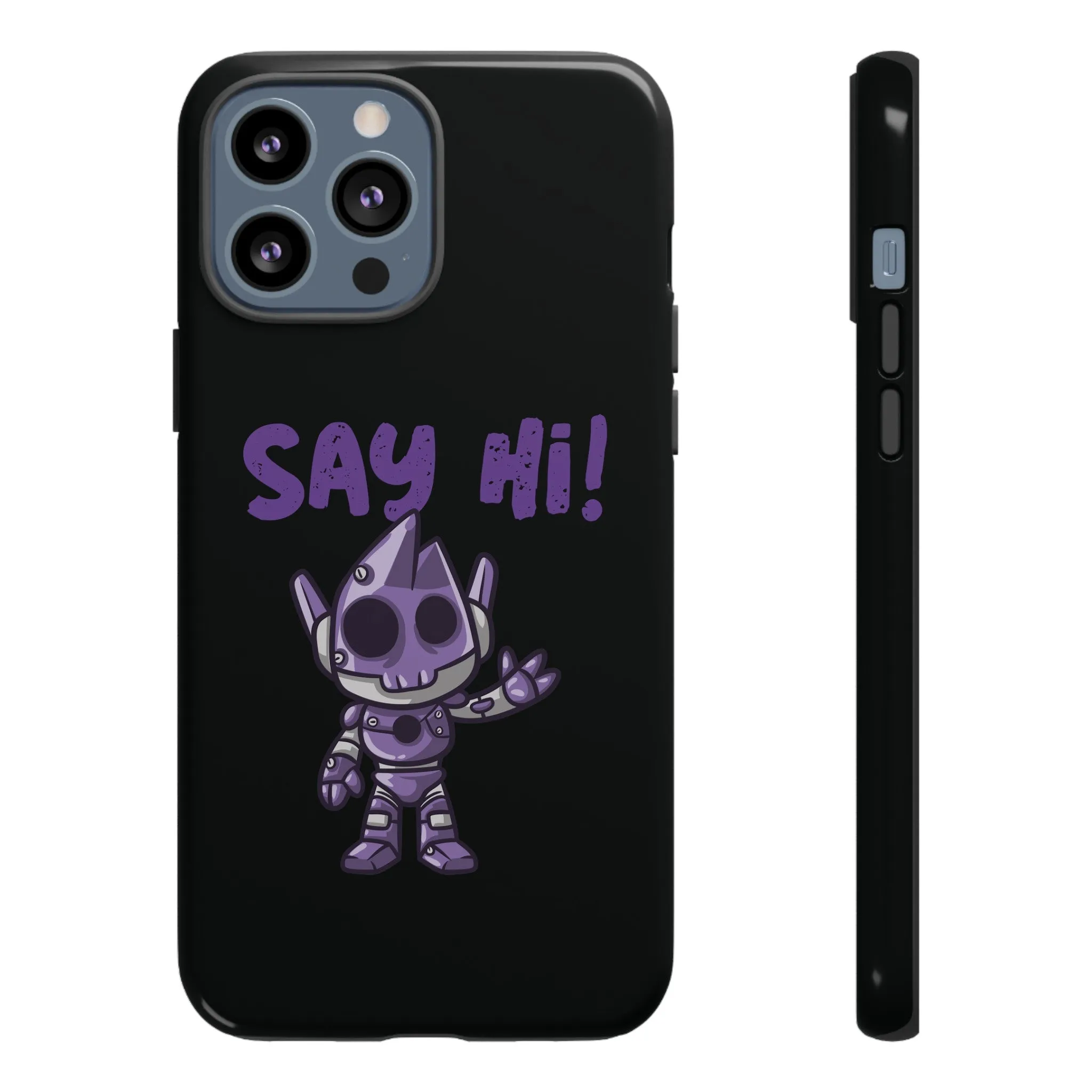 Say Hi Funny UFO Sci-Fi Tough iPhone Mobile Cases