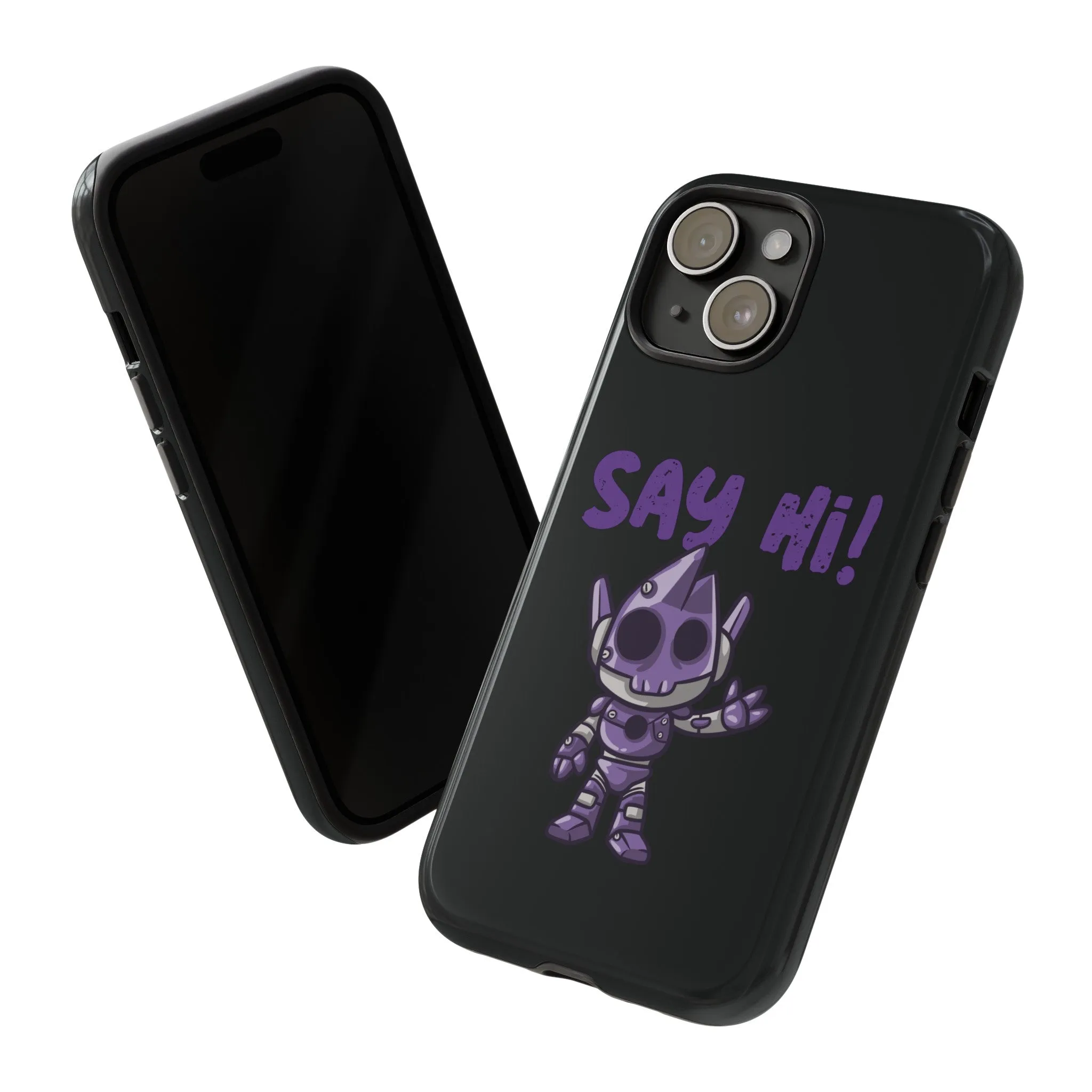 Say Hi Funny UFO Sci-Fi Tough iPhone Mobile Cases