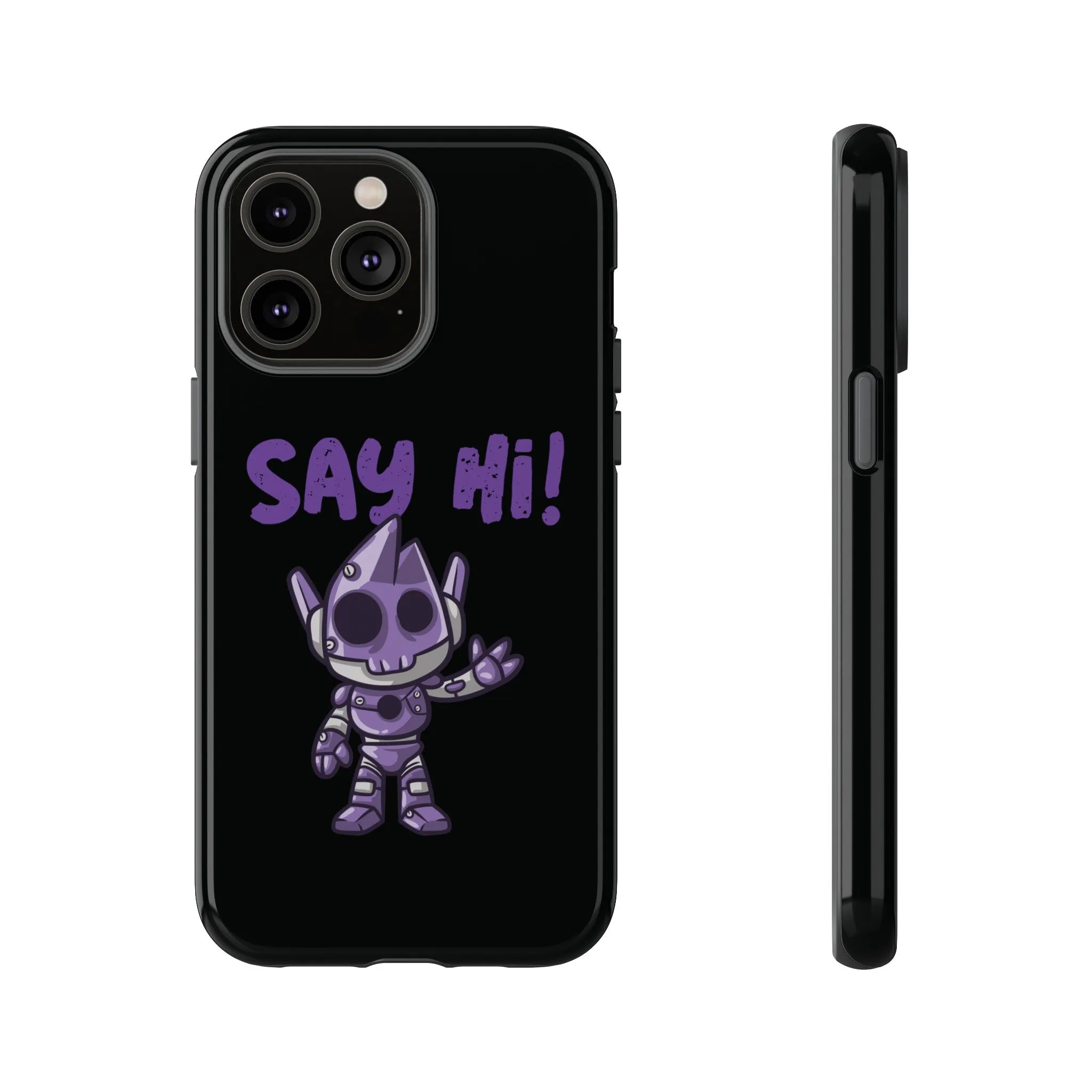 Say Hi Funny UFO Sci-Fi Tough iPhone Mobile Cases