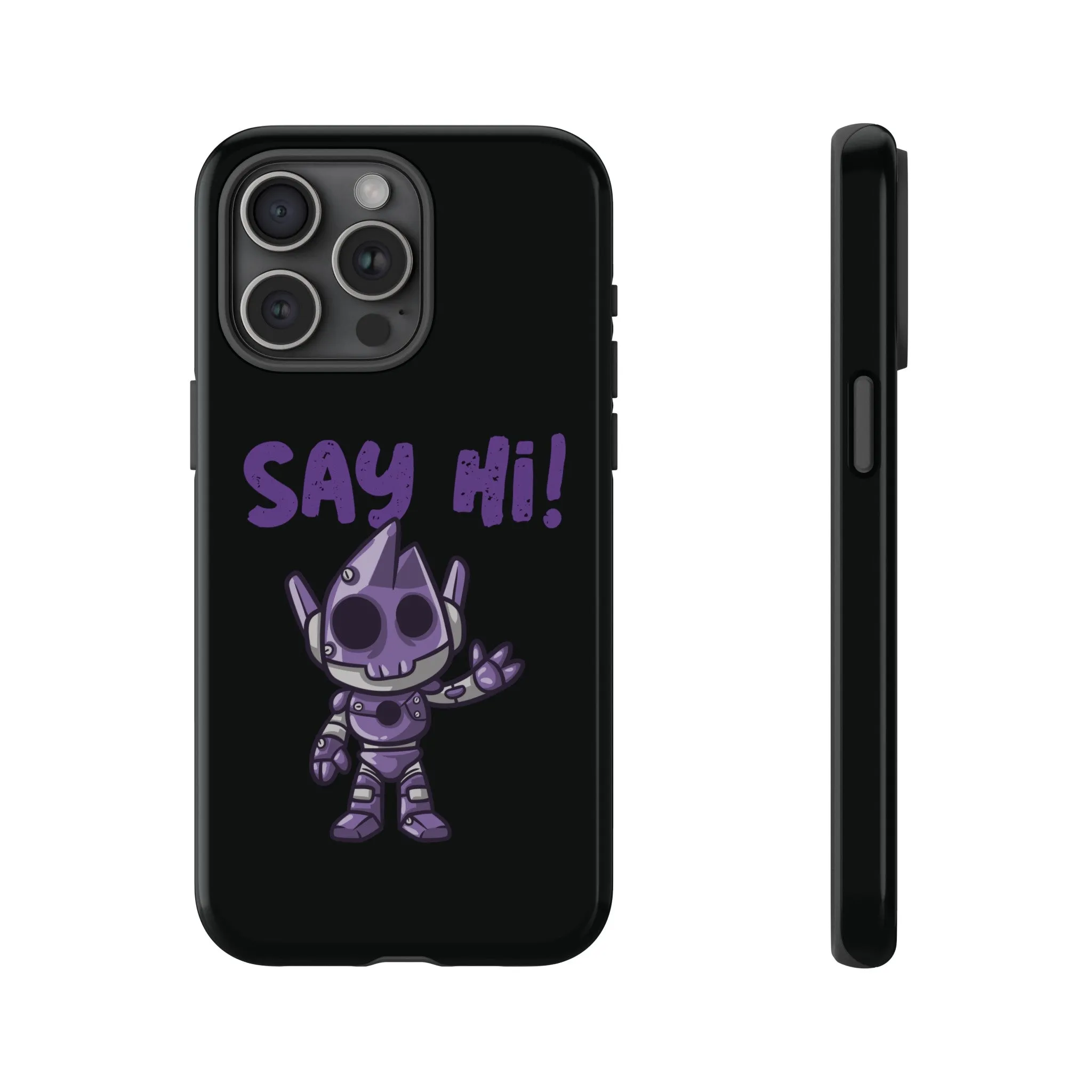Say Hi Funny UFO Sci-Fi Tough iPhone Mobile Cases