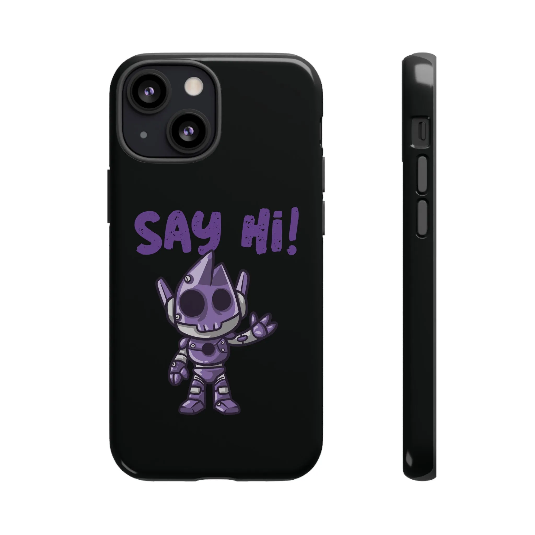 Say Hi Funny UFO Sci-Fi Tough iPhone Mobile Cases