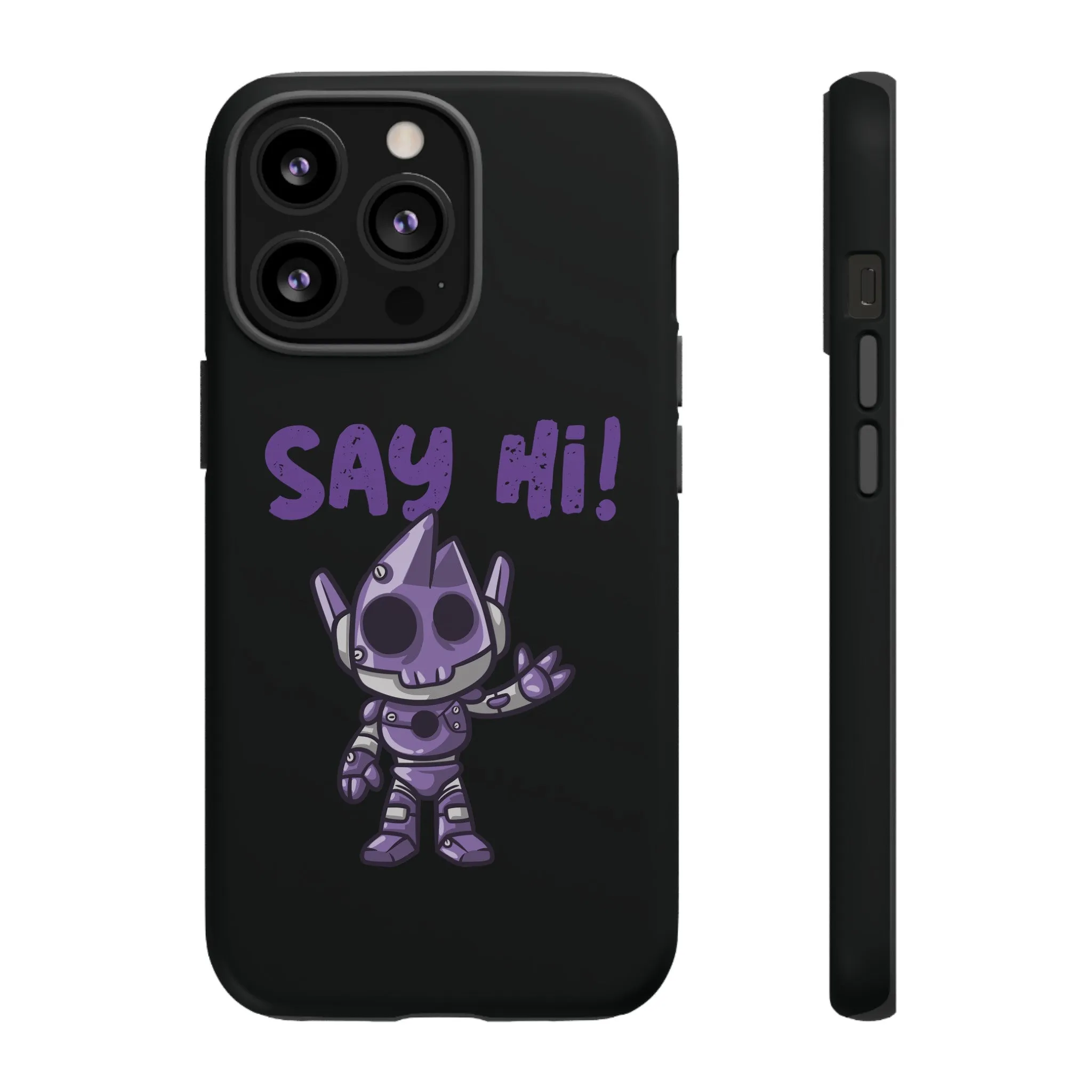 Say Hi Funny UFO Sci-Fi Tough iPhone Mobile Cases