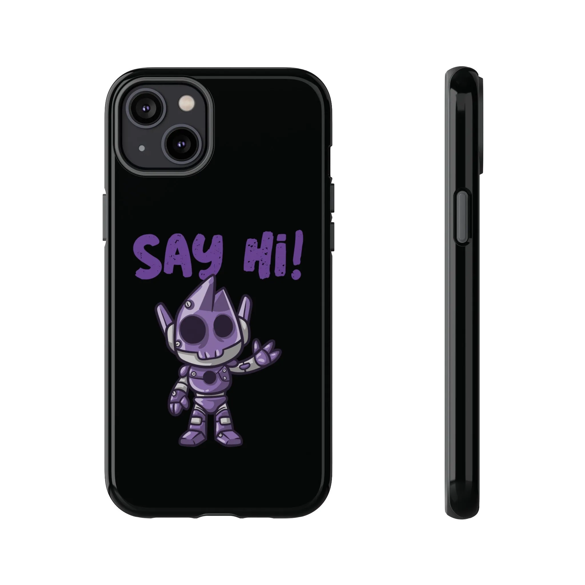 Say Hi Funny UFO Sci-Fi Tough iPhone Mobile Cases