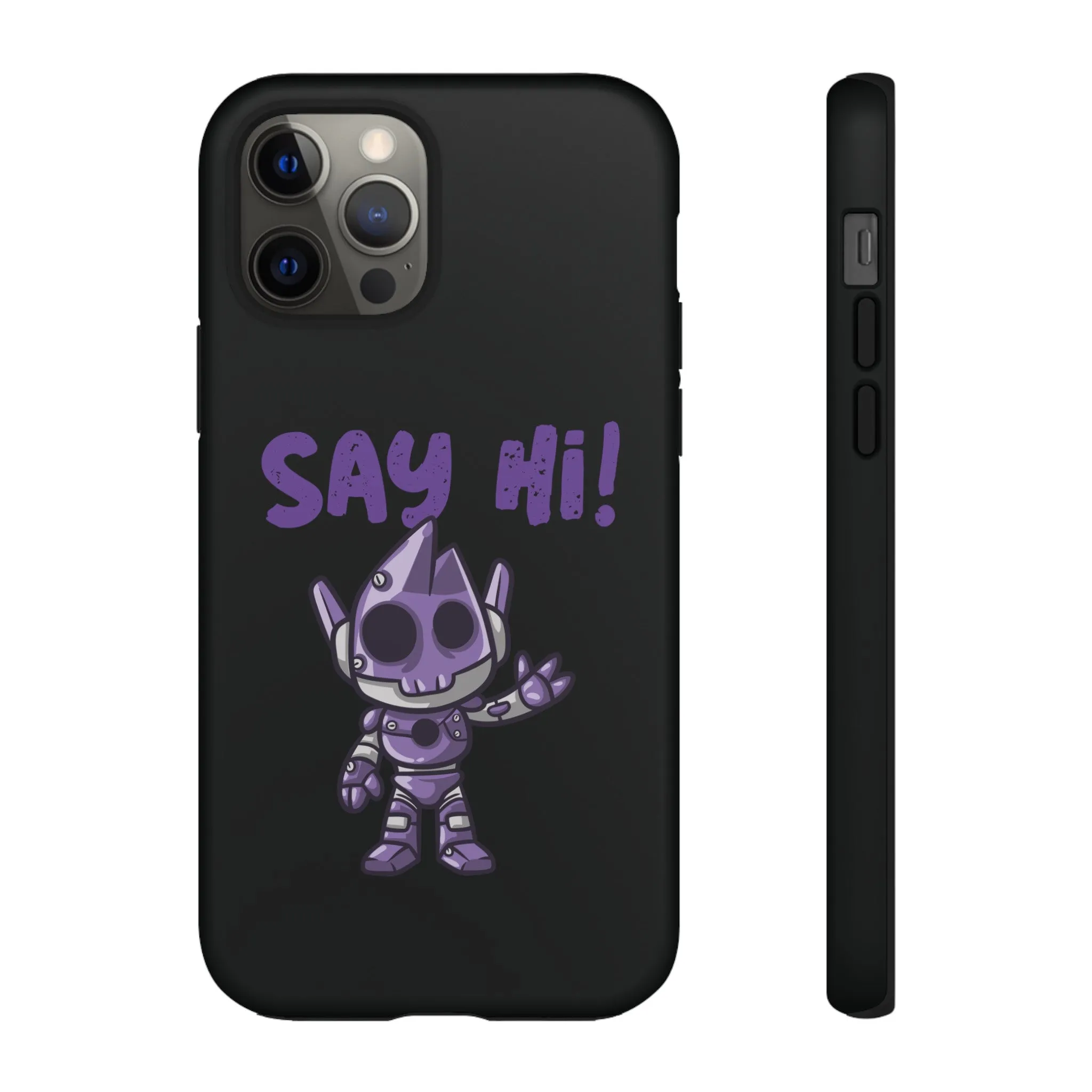 Say Hi Funny UFO Sci-Fi Tough iPhone Mobile Cases