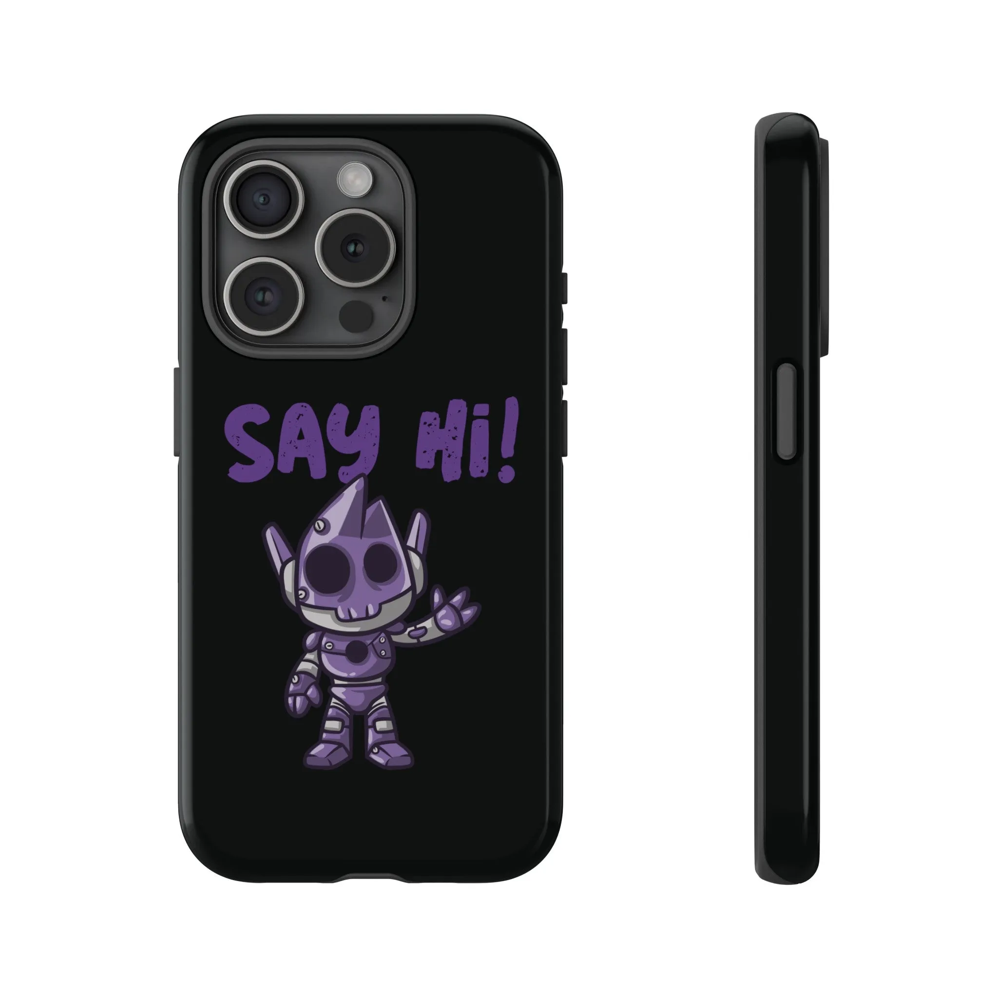 Say Hi Funny UFO Sci-Fi Tough iPhone Mobile Cases