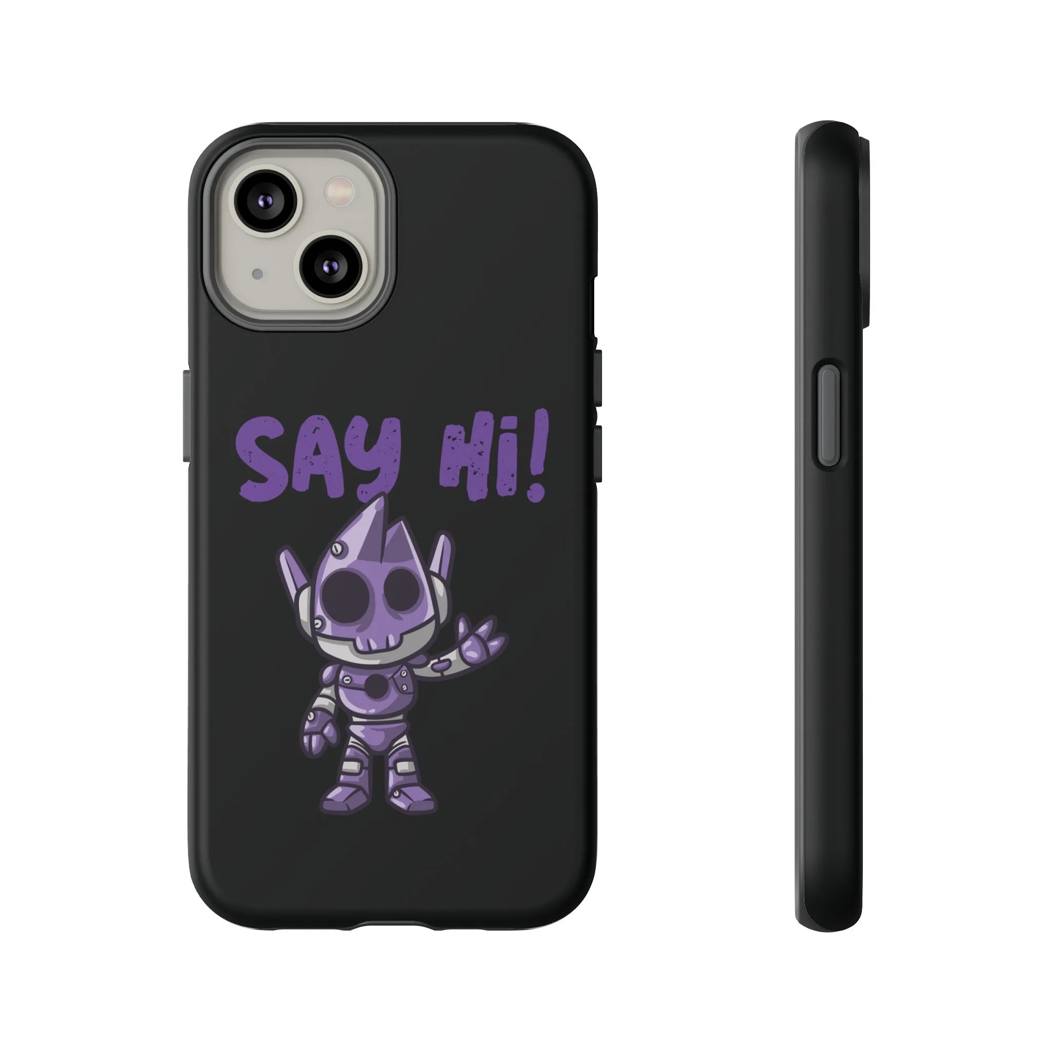Say Hi Funny UFO Sci-Fi Tough iPhone Mobile Cases