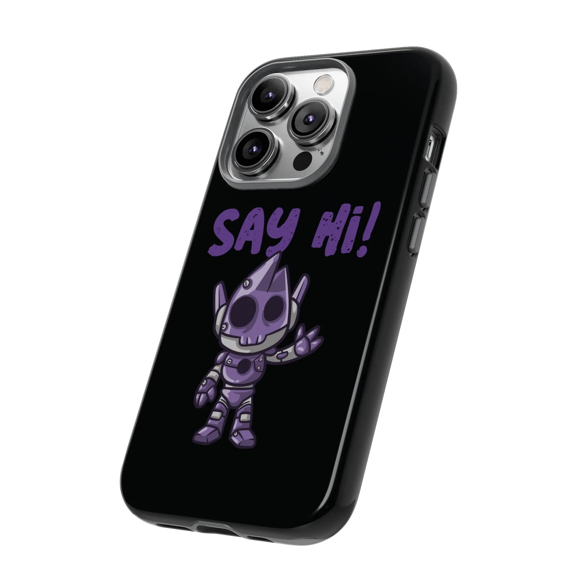 Say Hi Funny UFO Sci-Fi Tough iPhone Mobile Cases