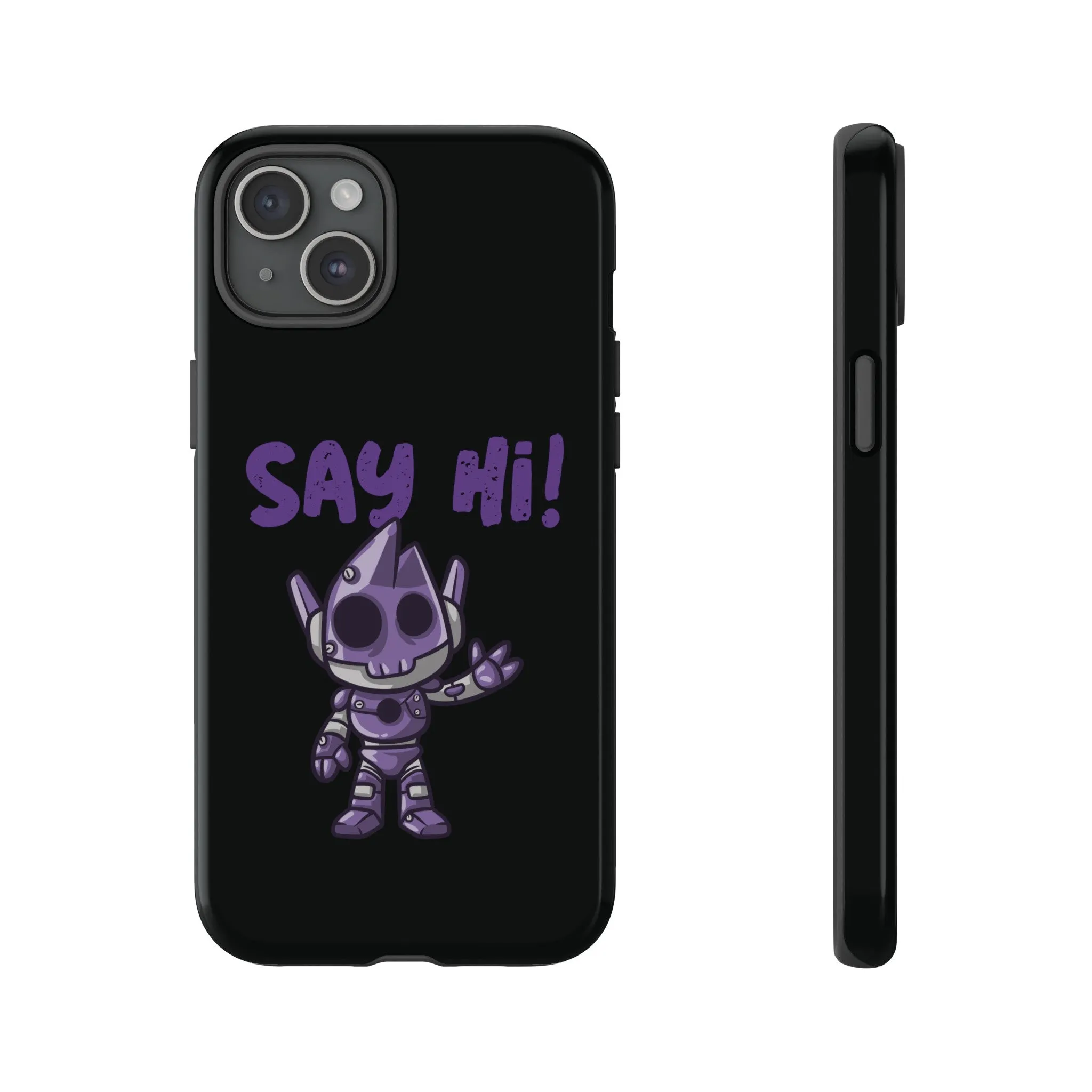 Say Hi Funny UFO Sci-Fi Tough iPhone Mobile Cases