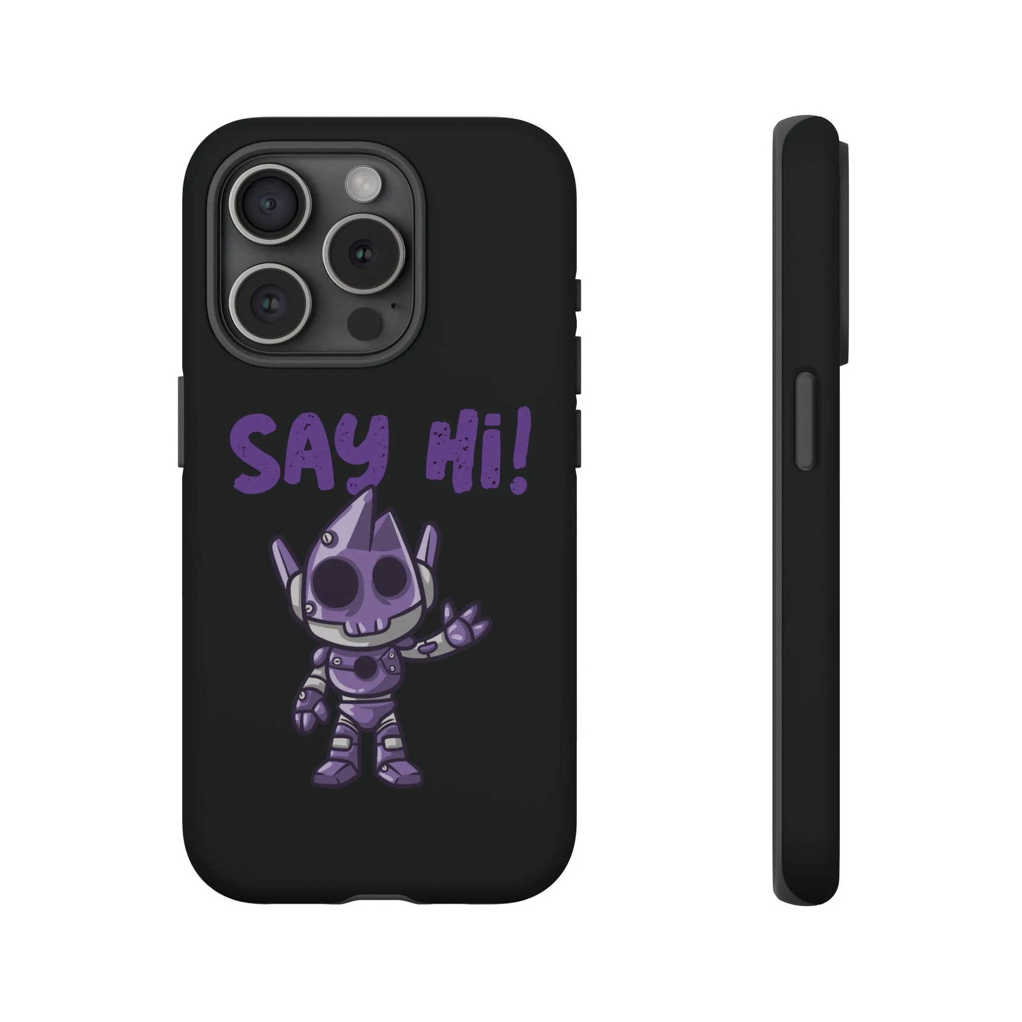 Say Hi Funny UFO Sci-Fi Tough iPhone Mobile Cases
