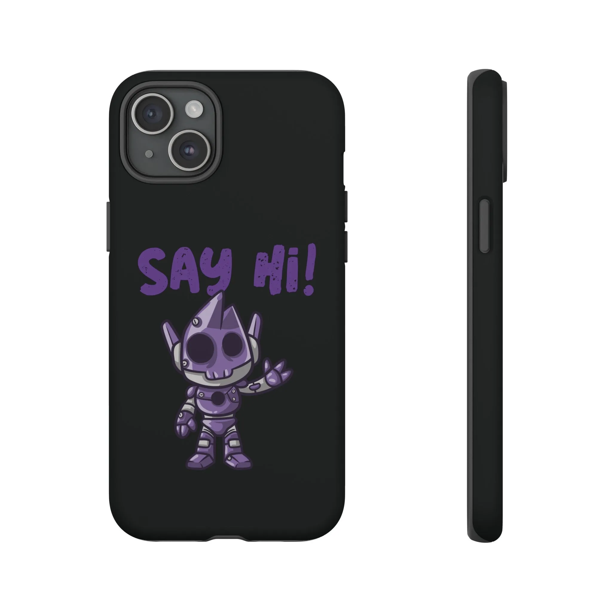 Say Hi Funny UFO Sci-Fi Tough iPhone Mobile Cases