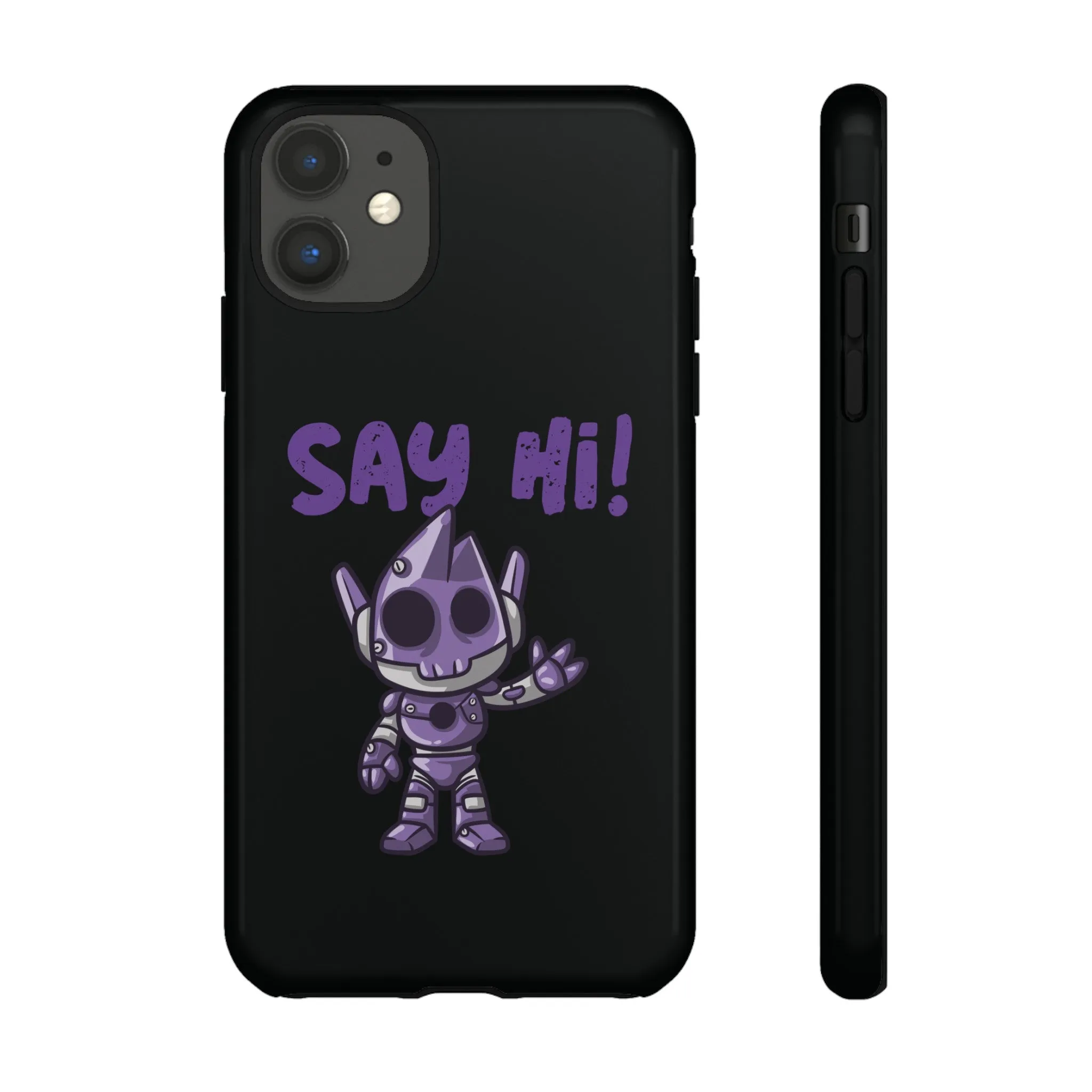 Say Hi Funny UFO Sci-Fi Tough iPhone Mobile Cases