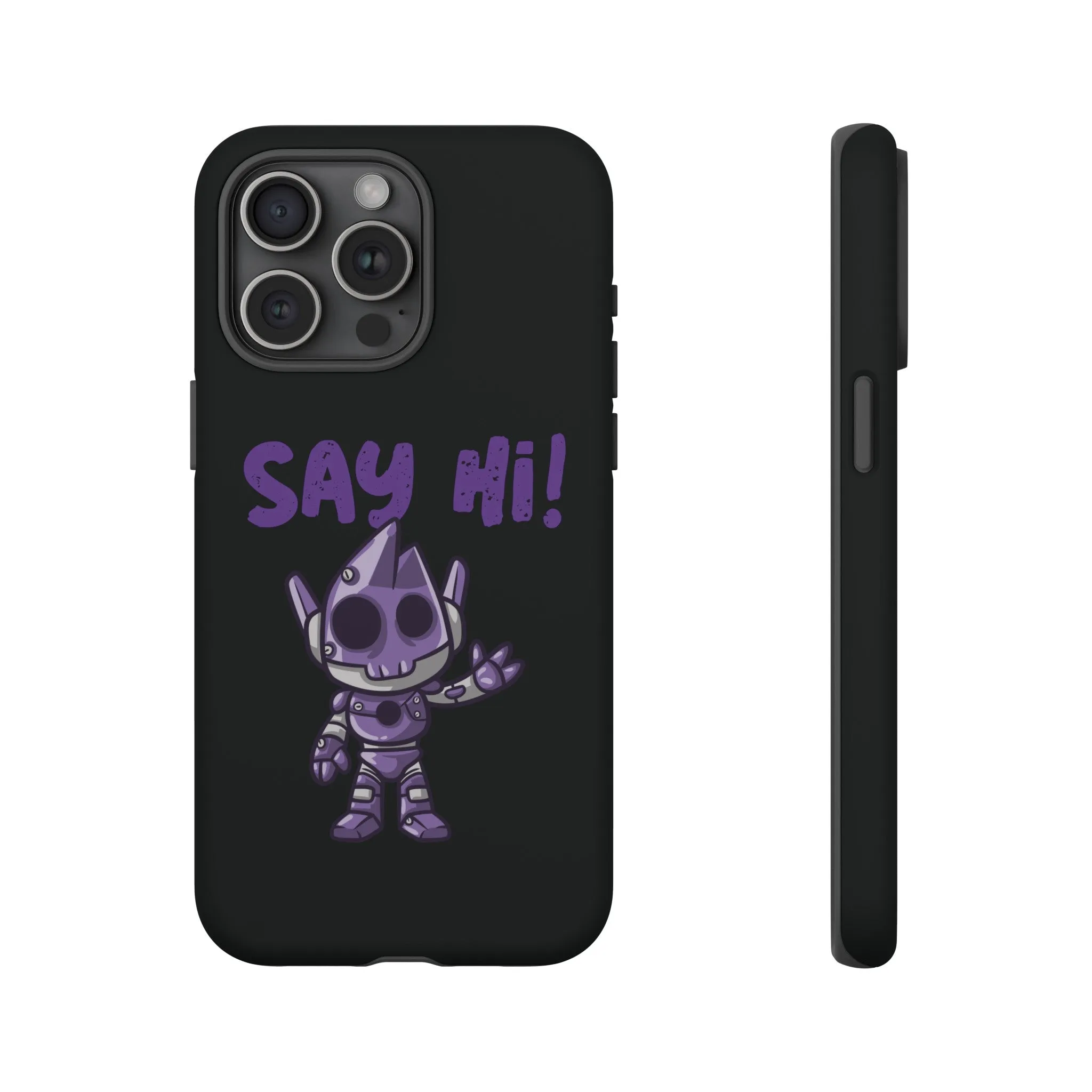 Say Hi Funny UFO Sci-Fi Tough iPhone Mobile Cases