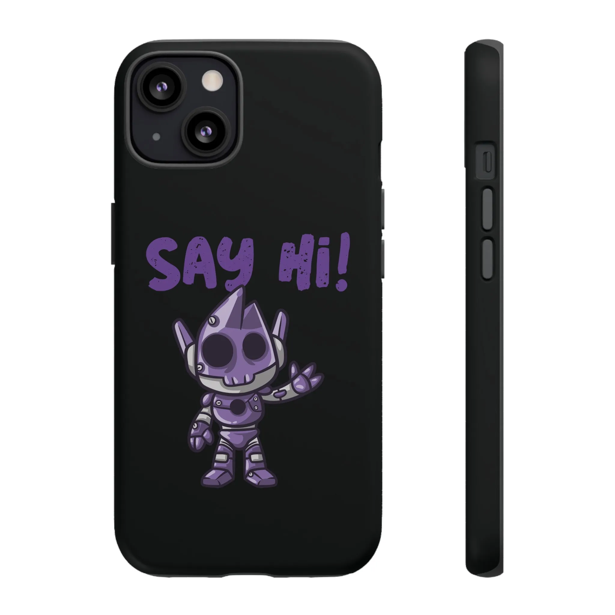 Say Hi Funny UFO Sci-Fi Tough iPhone Mobile Cases