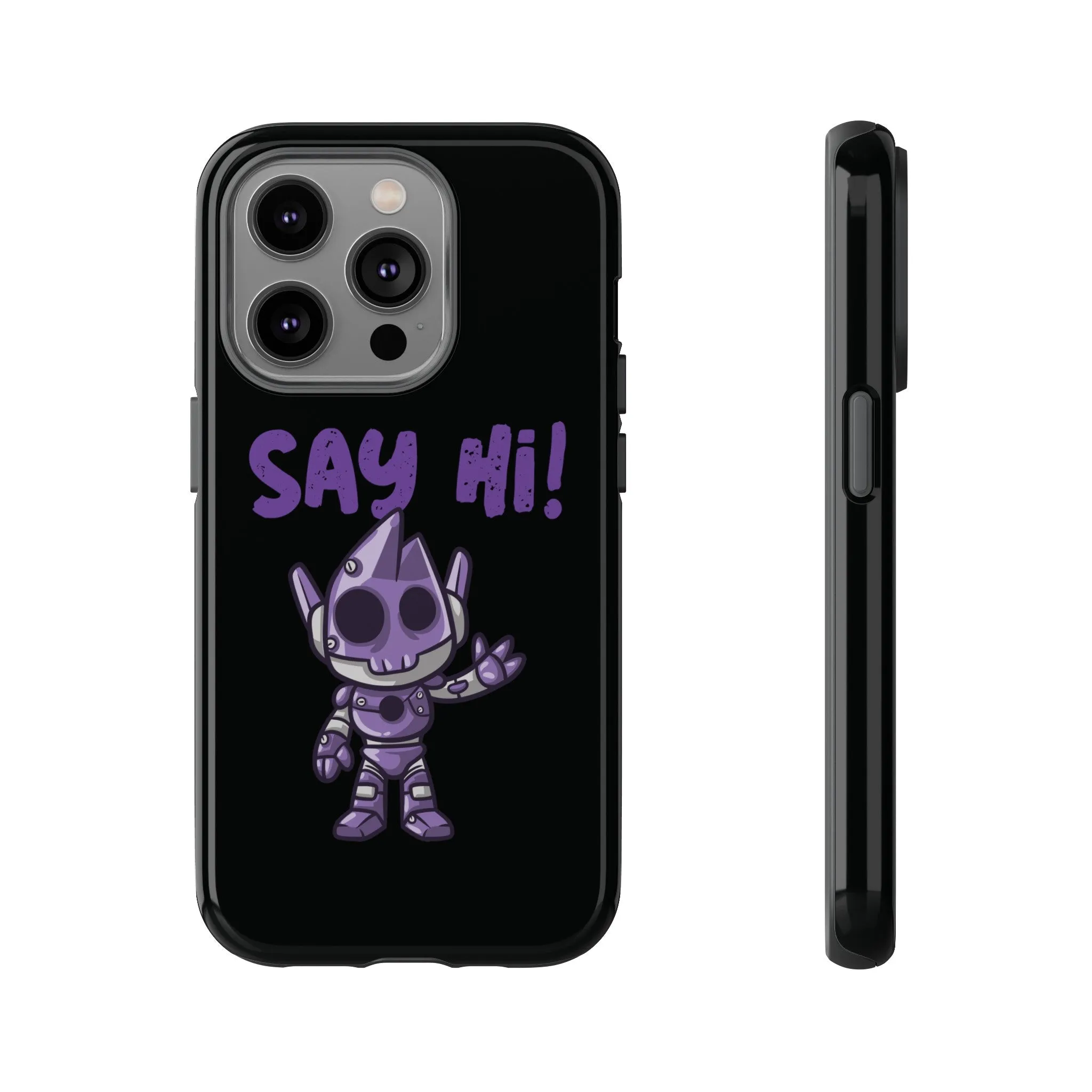 Say Hi Funny UFO Sci-Fi Tough iPhone Mobile Cases