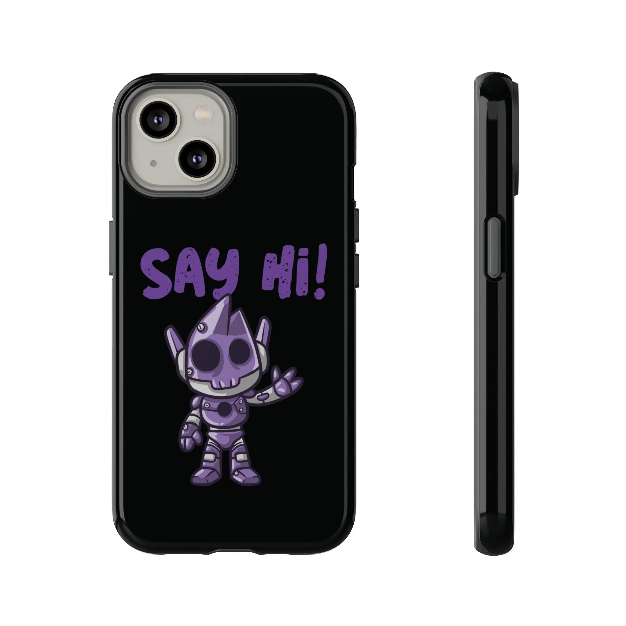 Say Hi Funny UFO Sci-Fi Tough iPhone Mobile Cases