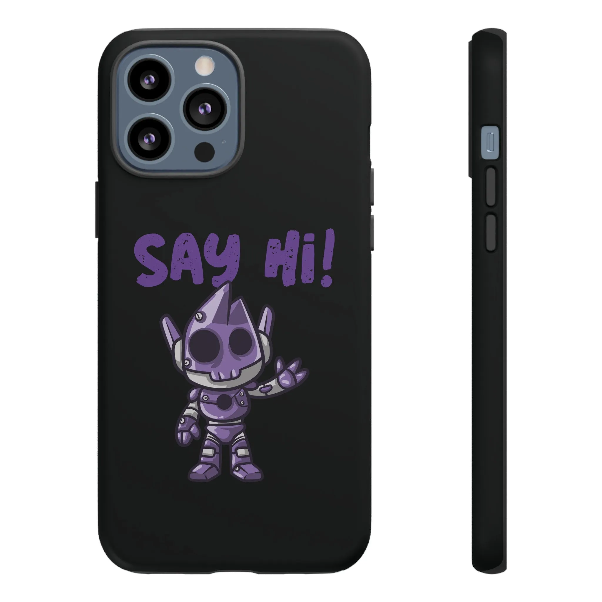 Say Hi Funny UFO Sci-Fi Tough iPhone Mobile Cases