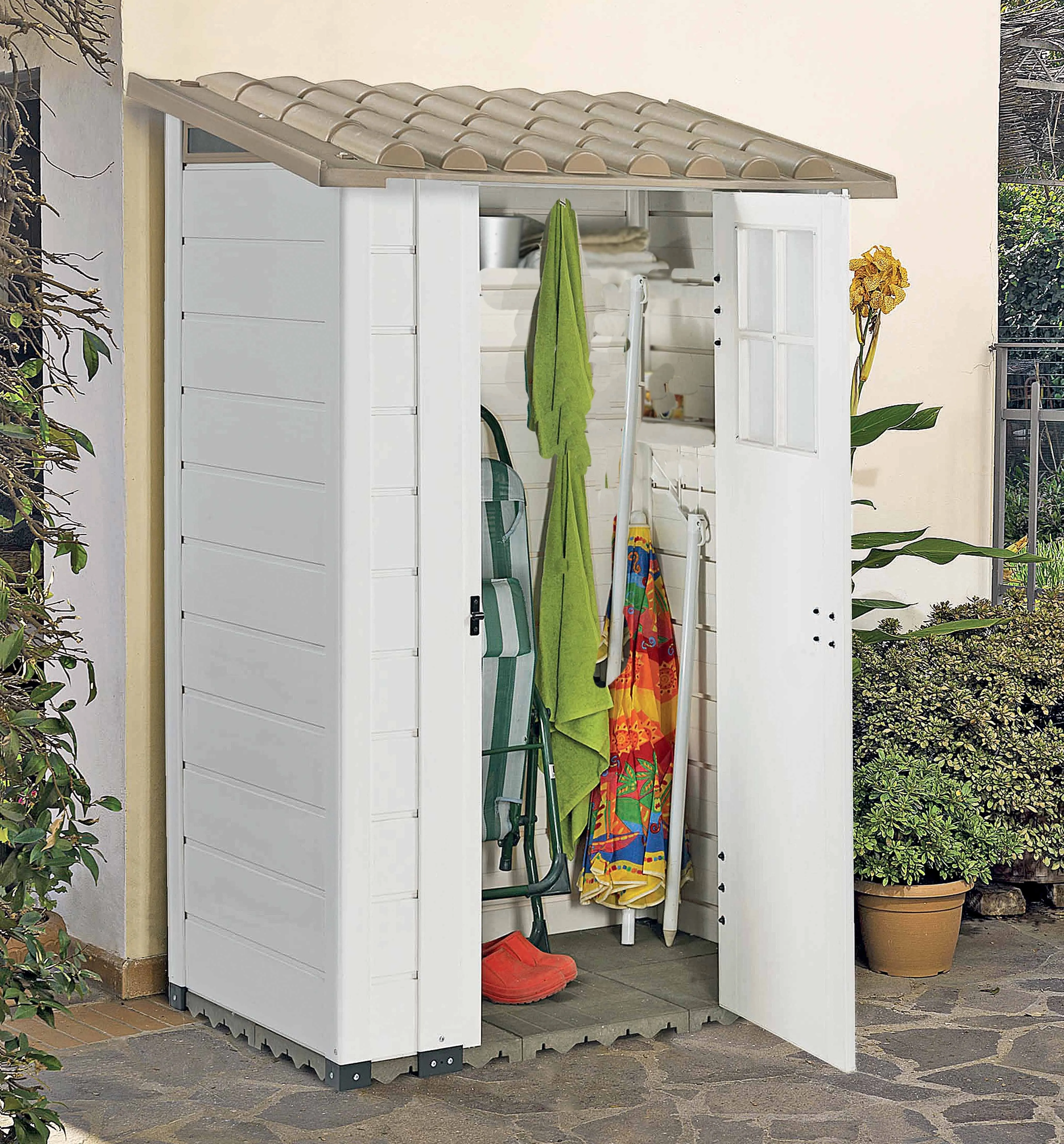 Shire Tuscany 4' x 2' 8" Pent Garden Store - Classic