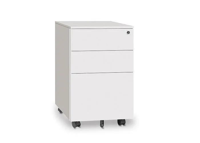 Soler Metal Mobile Pedestal - White