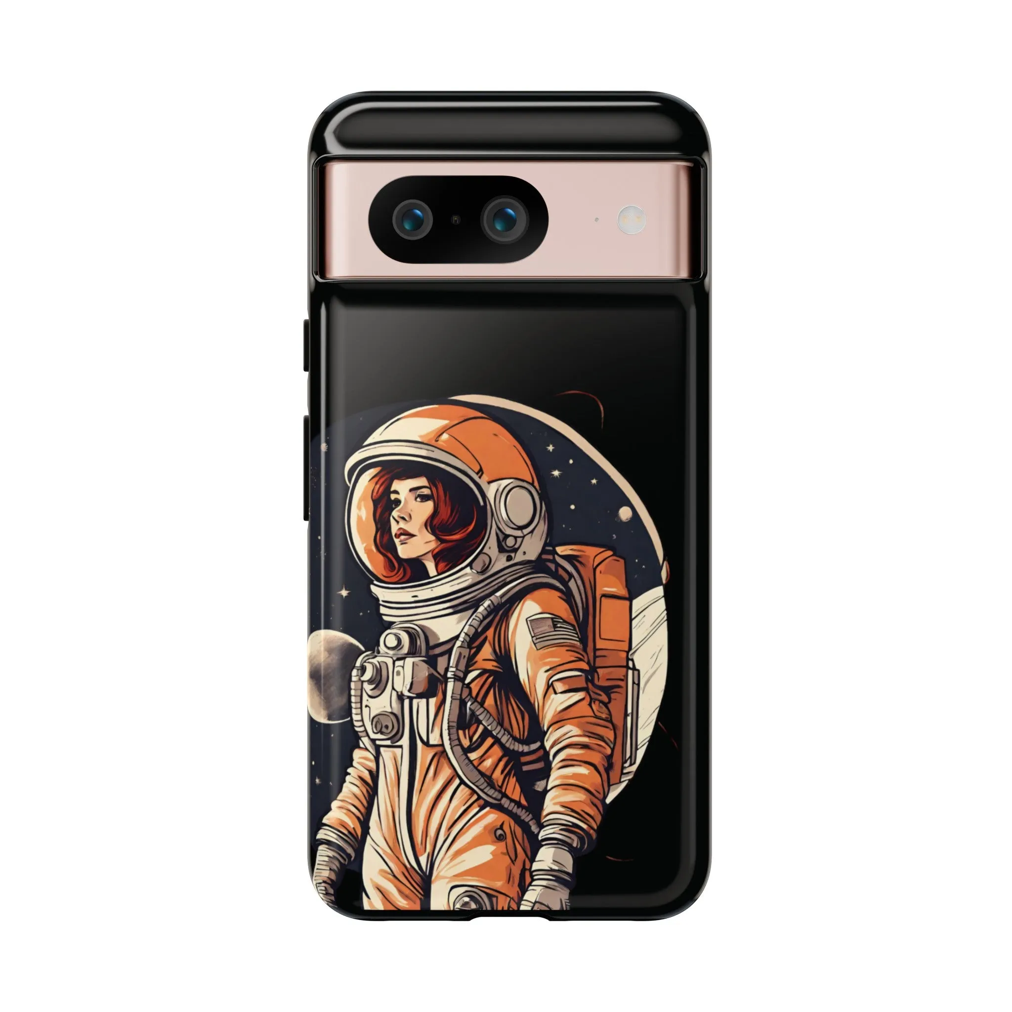 SpaceGirl Astronaut Tough Google Pixel Mobile Cases
