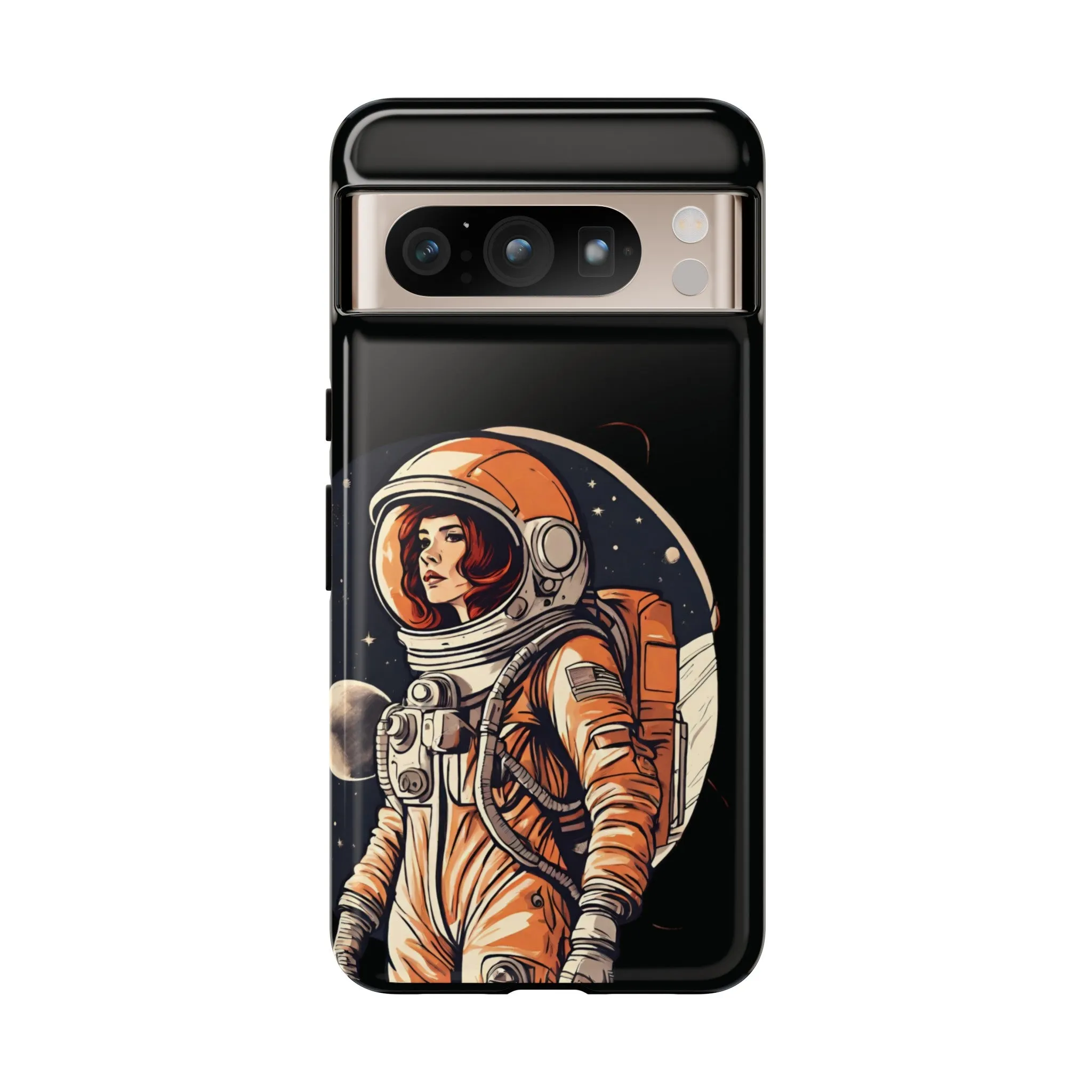 SpaceGirl Astronaut Tough Google Pixel Mobile Cases