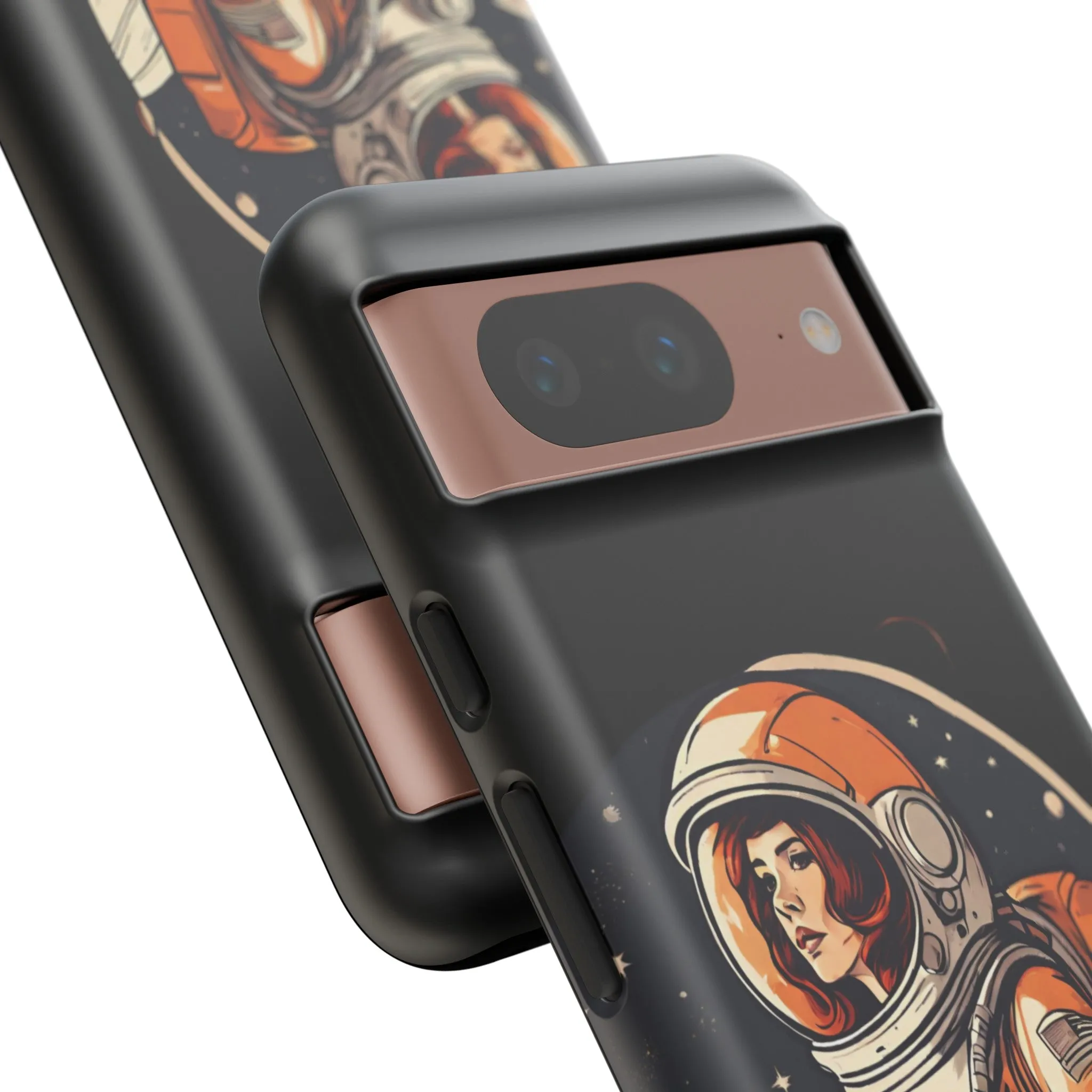 SpaceGirl Astronaut Tough Google Pixel Mobile Cases