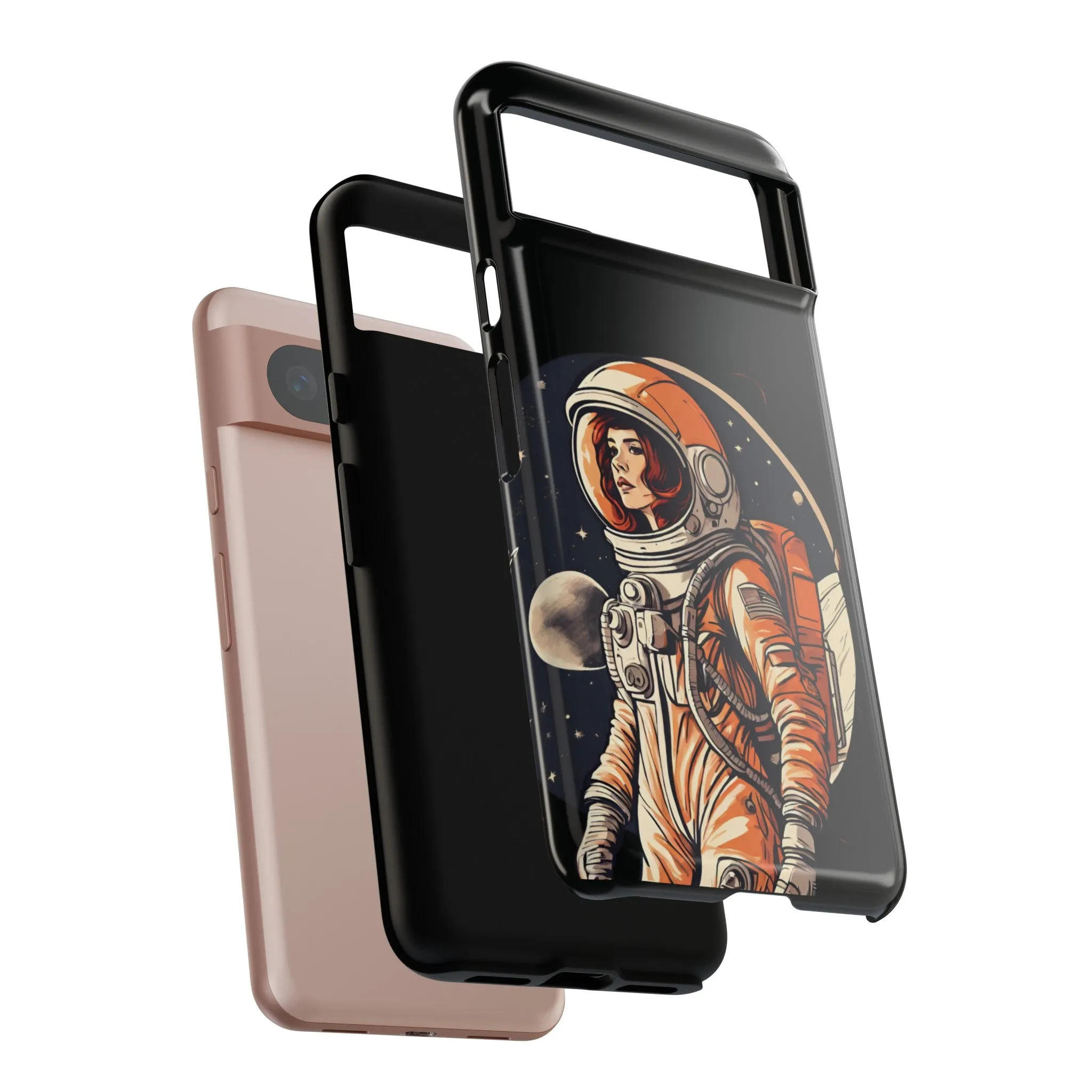 SpaceGirl Astronaut Tough Google Pixel Mobile Cases