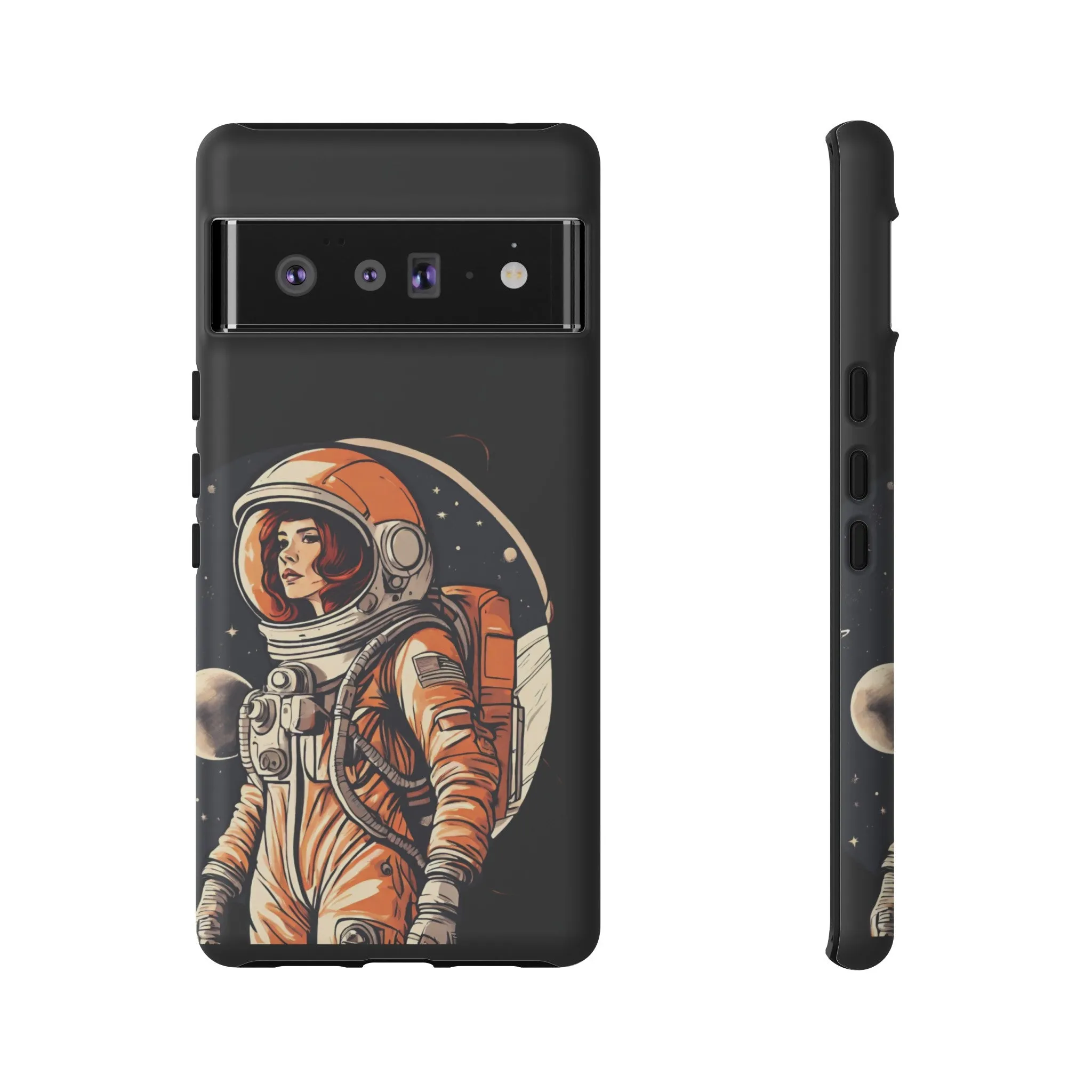 SpaceGirl Astronaut Tough Google Pixel Mobile Cases