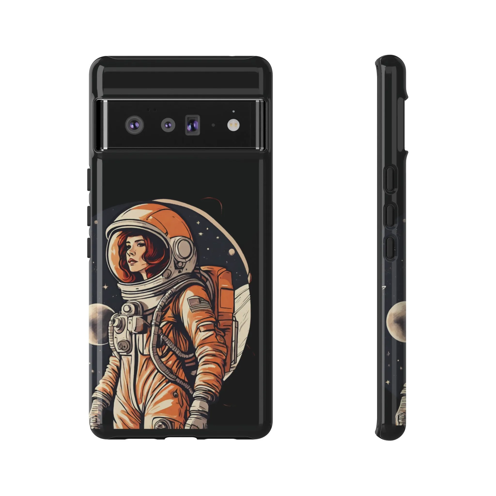 SpaceGirl Astronaut Tough Google Pixel Mobile Cases