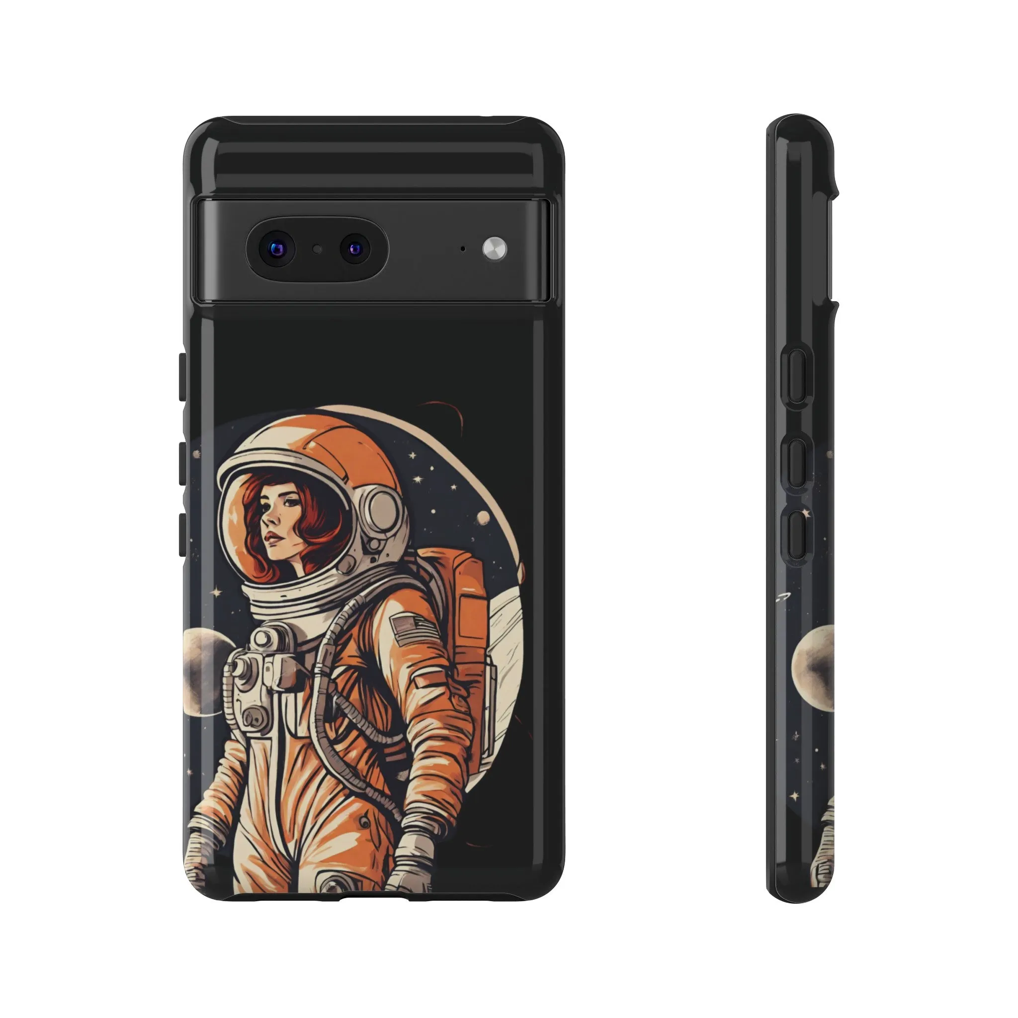 SpaceGirl Astronaut Tough Google Pixel Mobile Cases