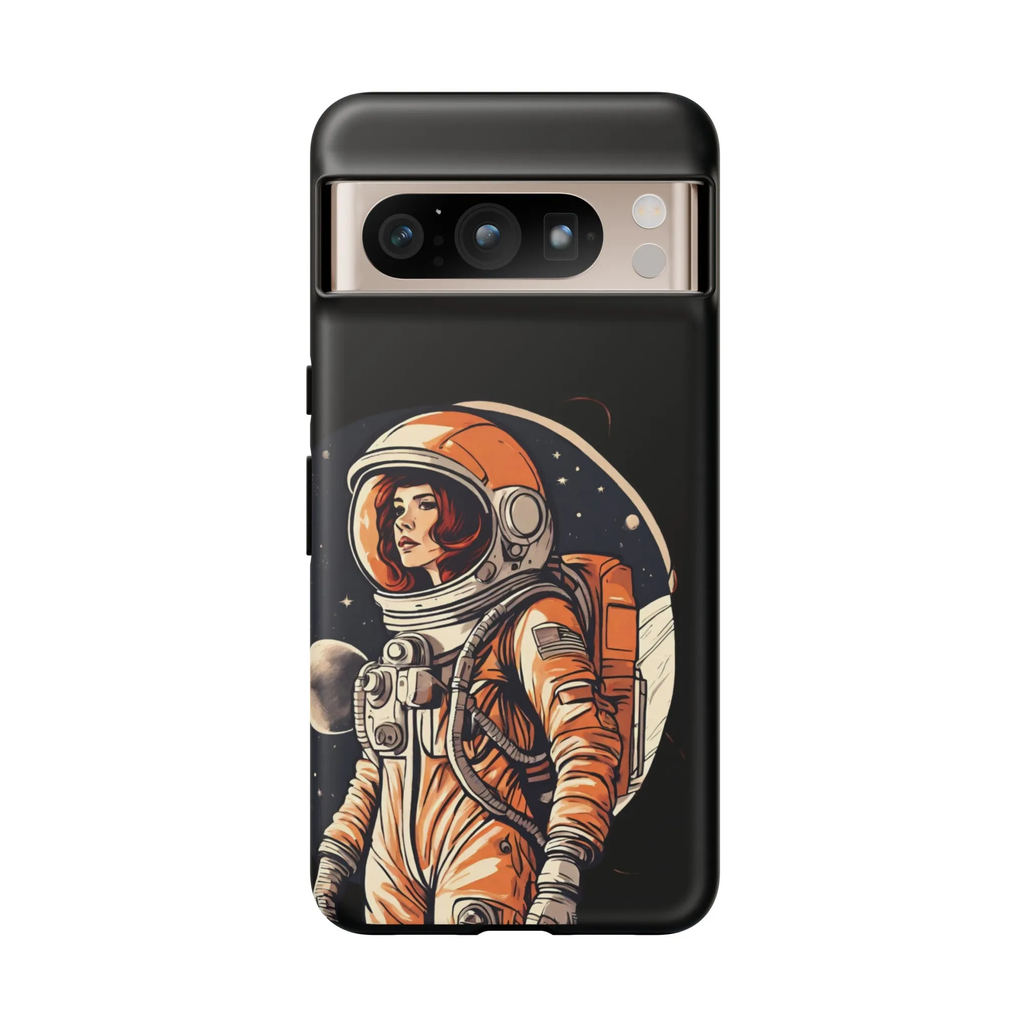 SpaceGirl Astronaut Tough Google Pixel Mobile Cases